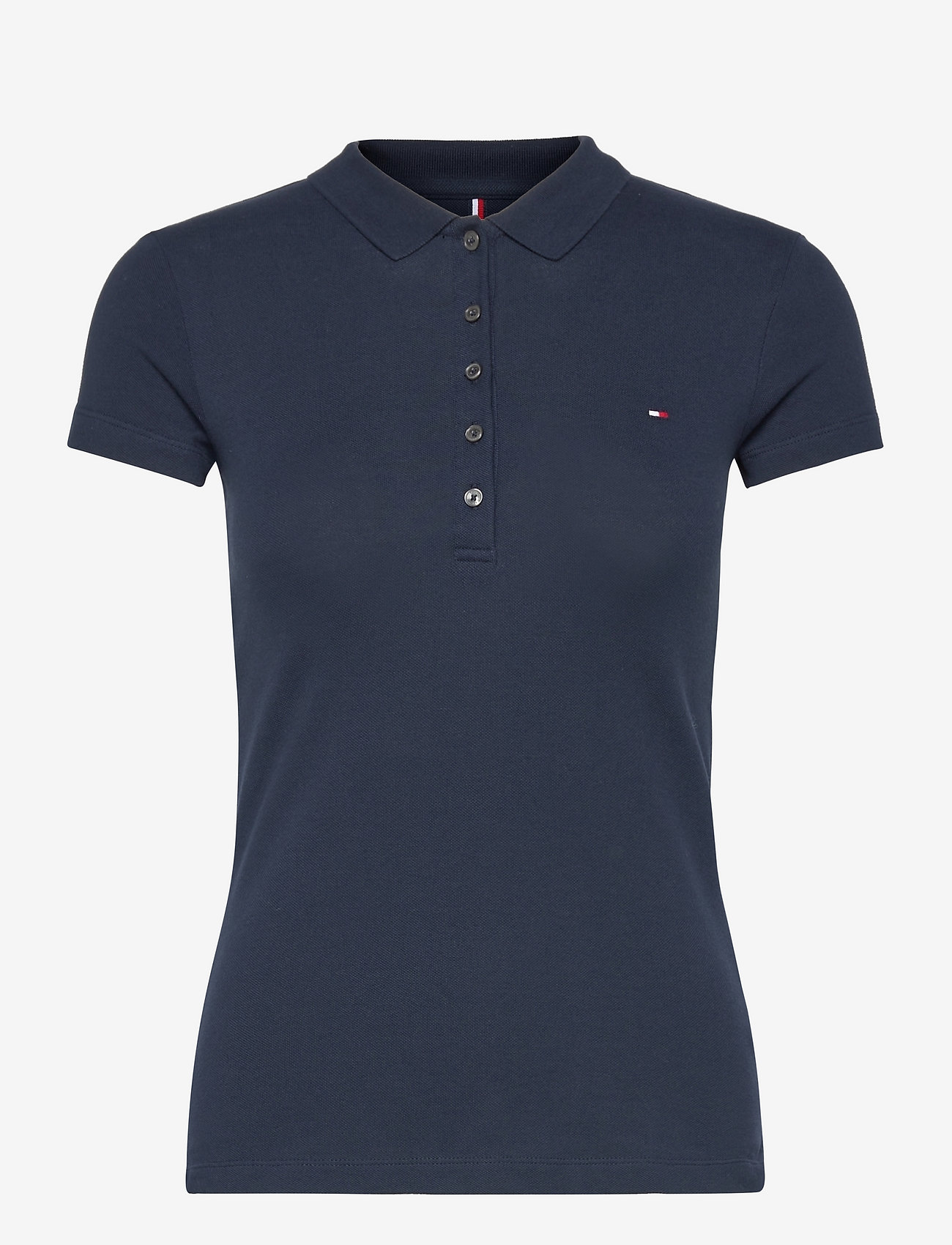 Tommy Sport - HERITAGE SHORT SLEEVE SLIM POLO - midnight - 0