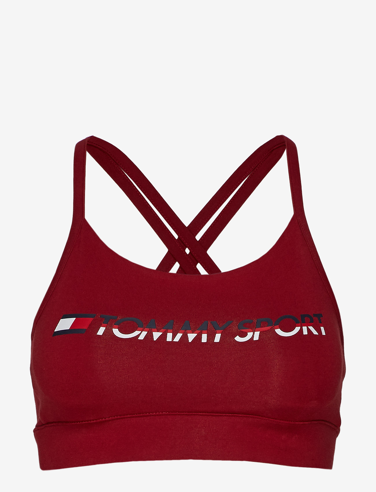 Tommy Sport - SPORTS BRA LOW IMPACT CO/EA LOGO - biking red - 0