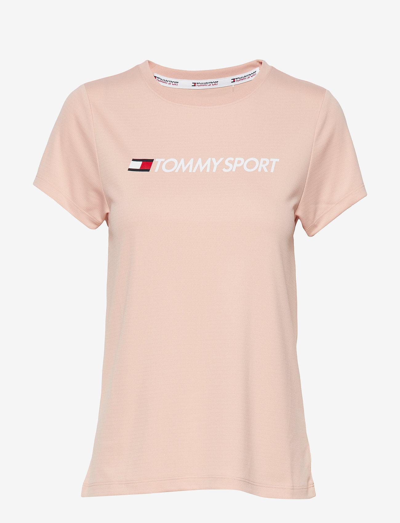 Tommy Sport - TEE CHEST LOGO - dusty pink - 0