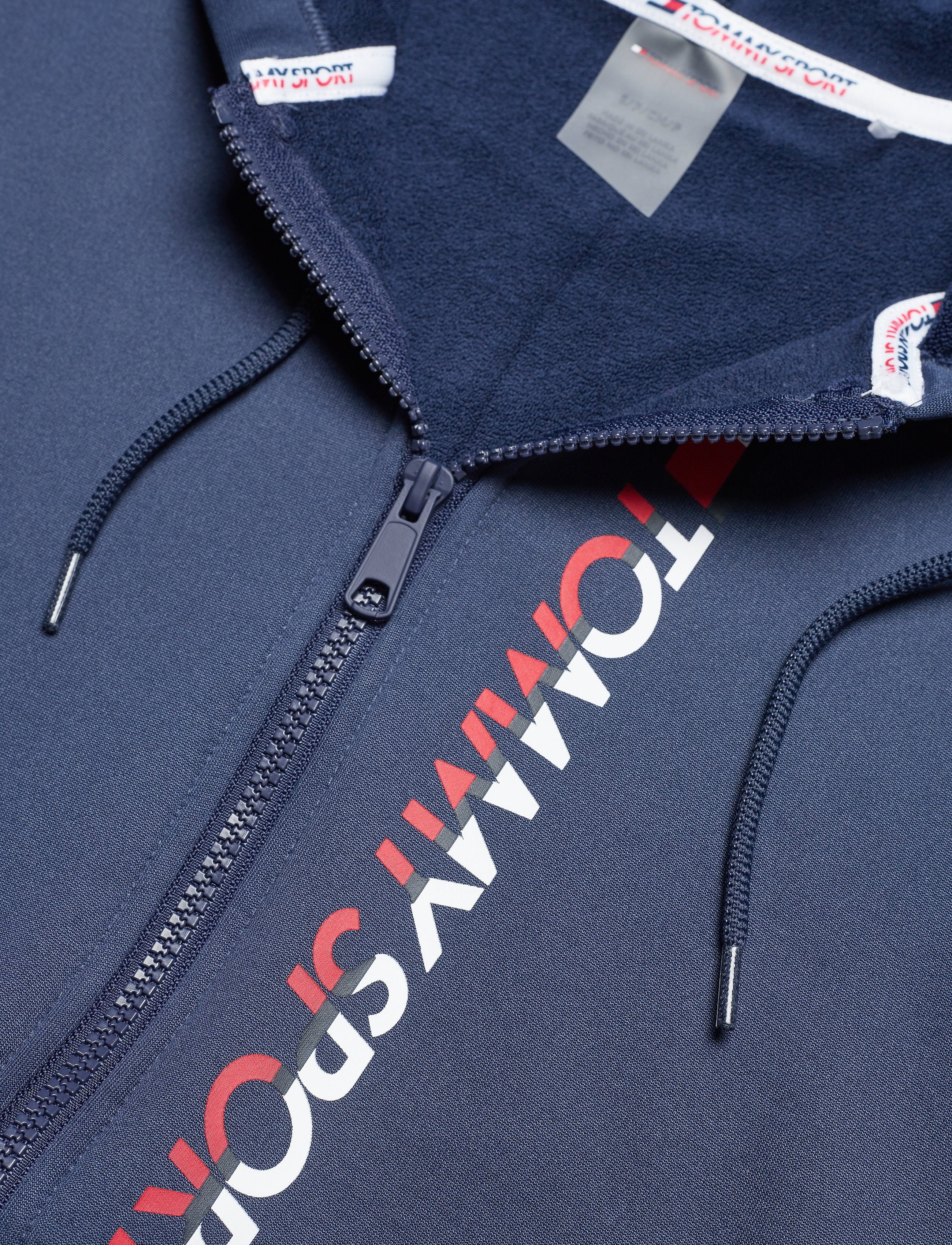 Tommy Sport - Hoody Zip Through Vertical Logo - sport navy - 2
