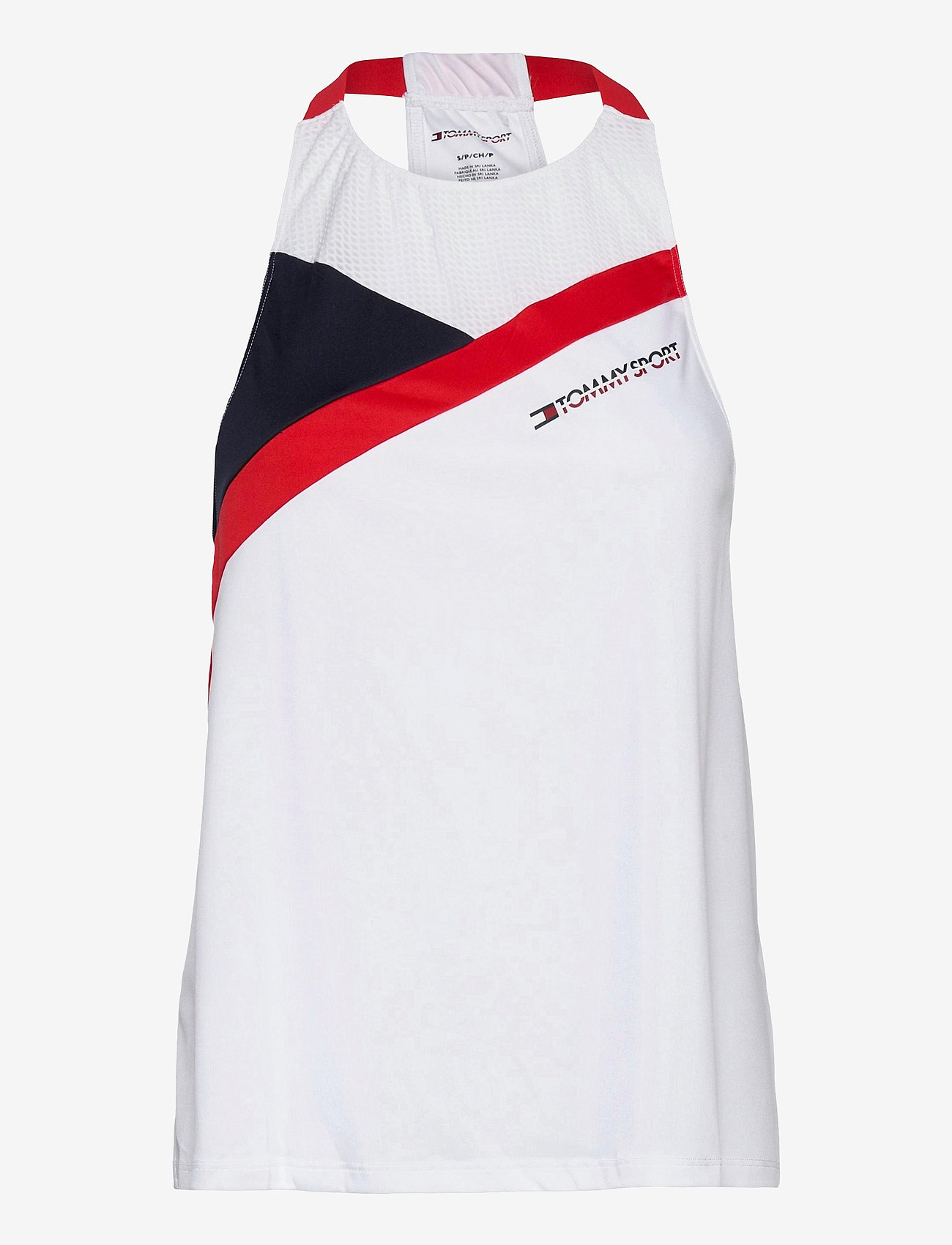 Tommy Sport - BLOCKED HIGH NECK TANK LOGO - pvh white - 0