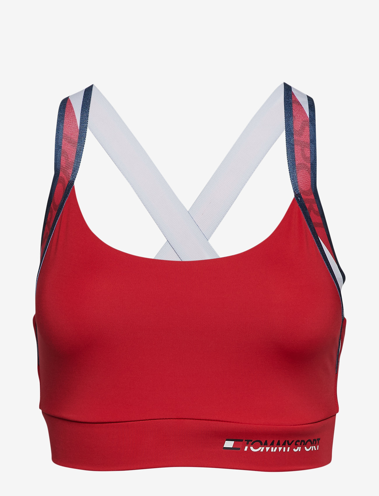 Tommy Sport - TAPE BRA MEDIUM IMPACT - true red - 0