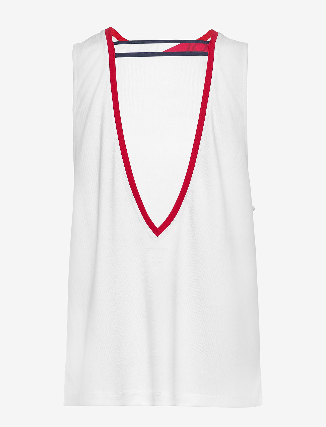 Tommy Sport - OPEN BACK TAPE TANK TOP - pvh white - 1