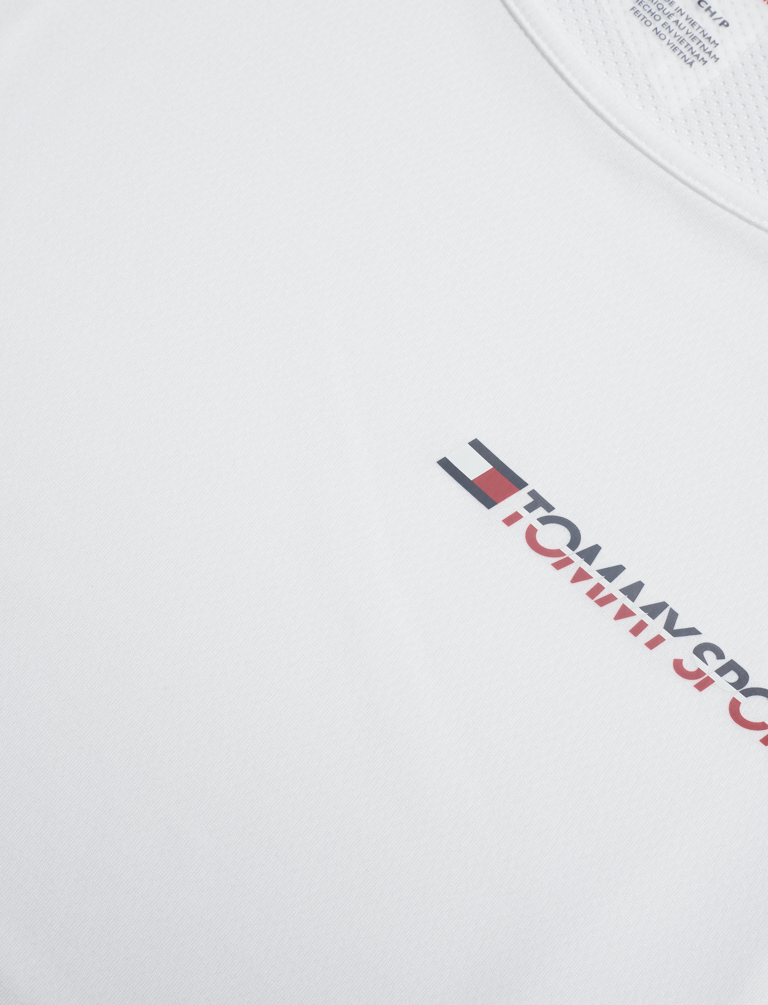 Tommy Sport - CROPPED TANK TOP LOG - pvh white - 2