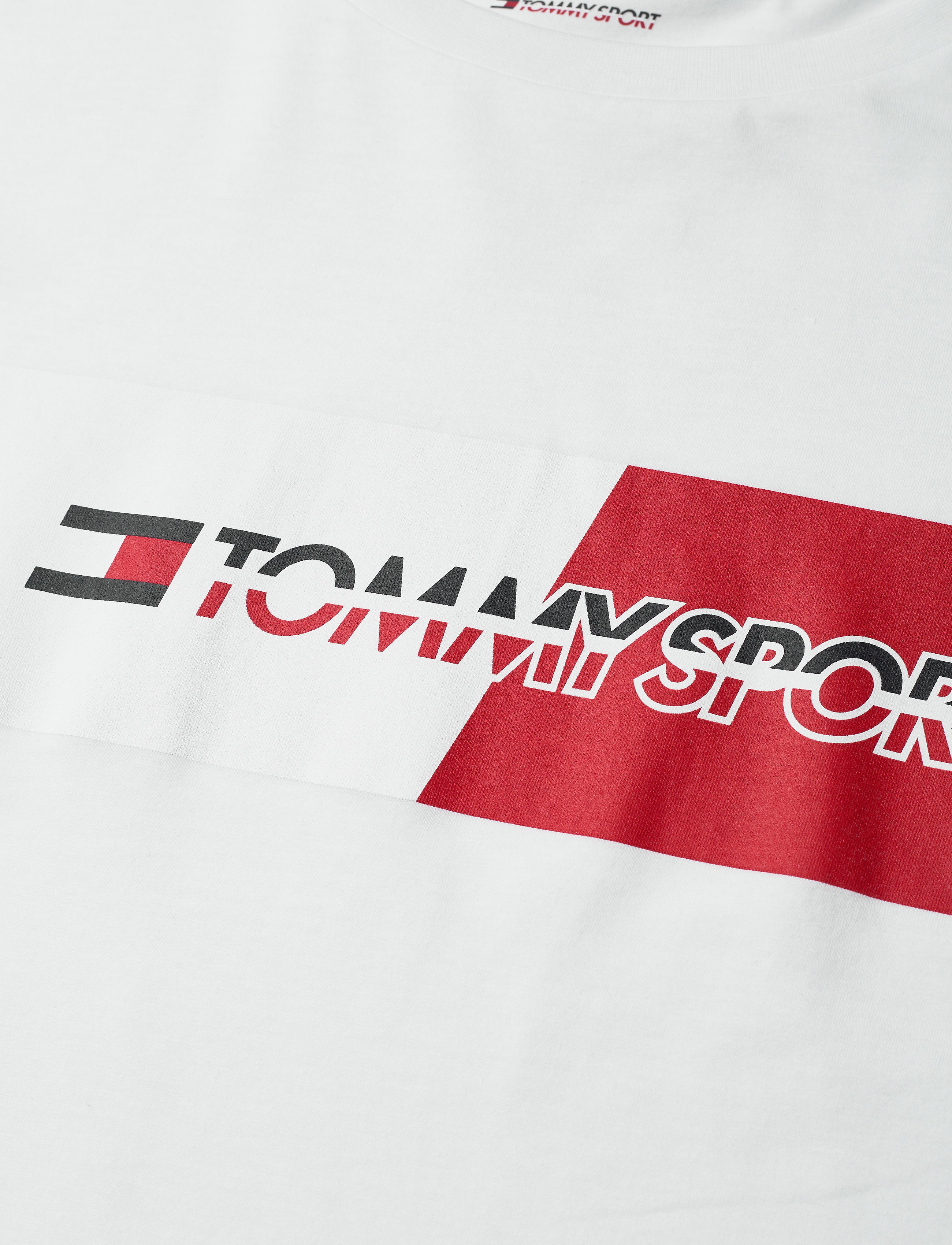 Tommy Sport - GRAPHIC FLAG TEE - pvh white - 2