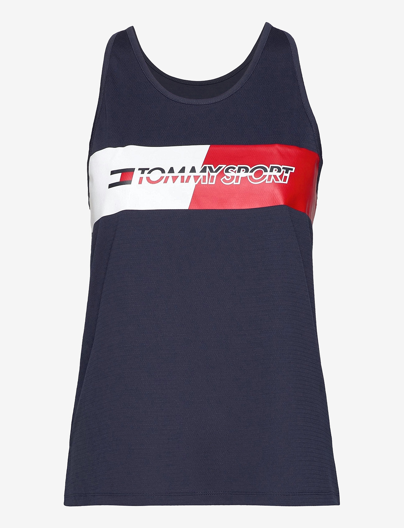 Tommy Sport - GRAPHIC FLAG TANK TOP - sport navy - 0