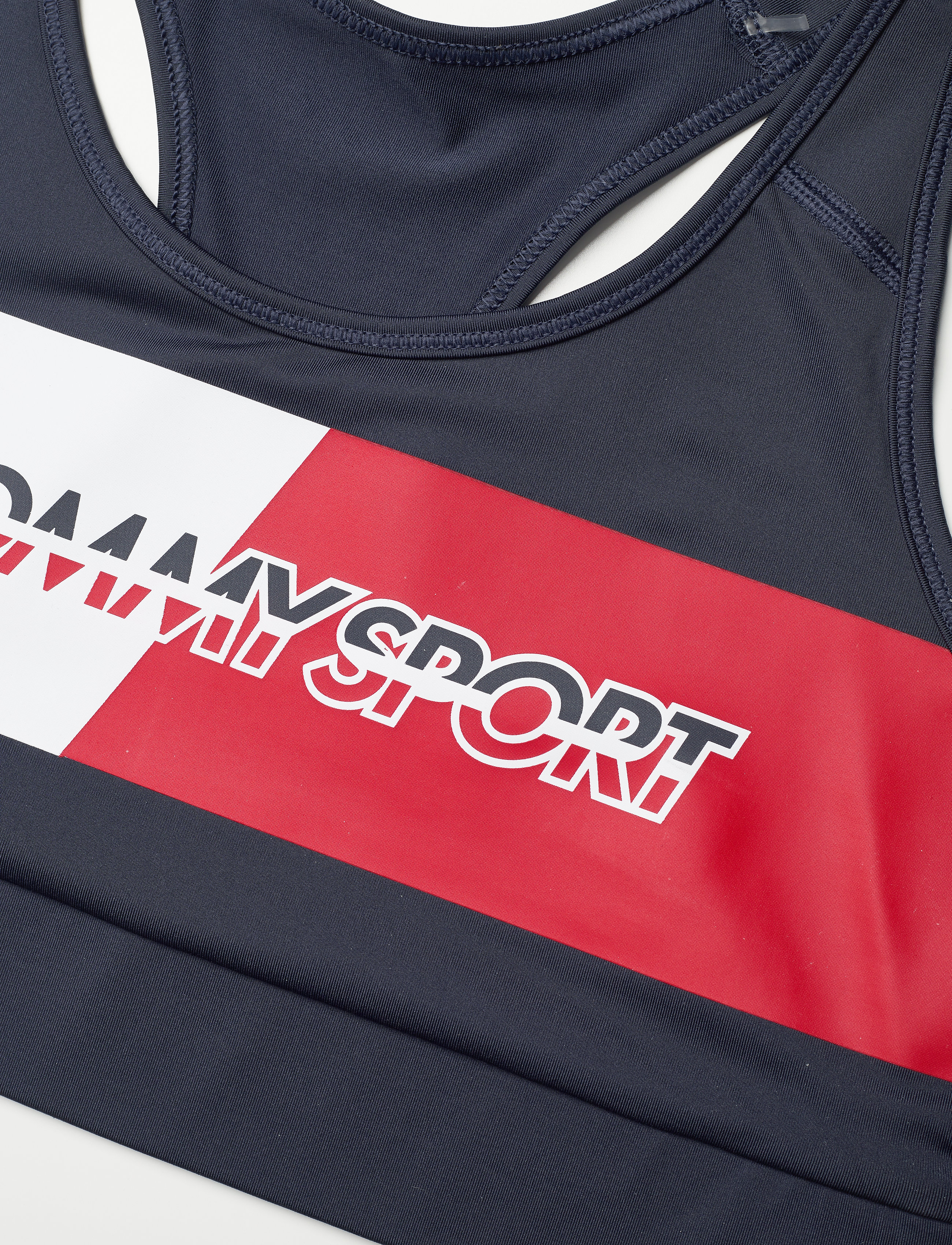 Tommy Sport - RACERBACK SPORTS BRA MID IMPACT - sport navy - 2