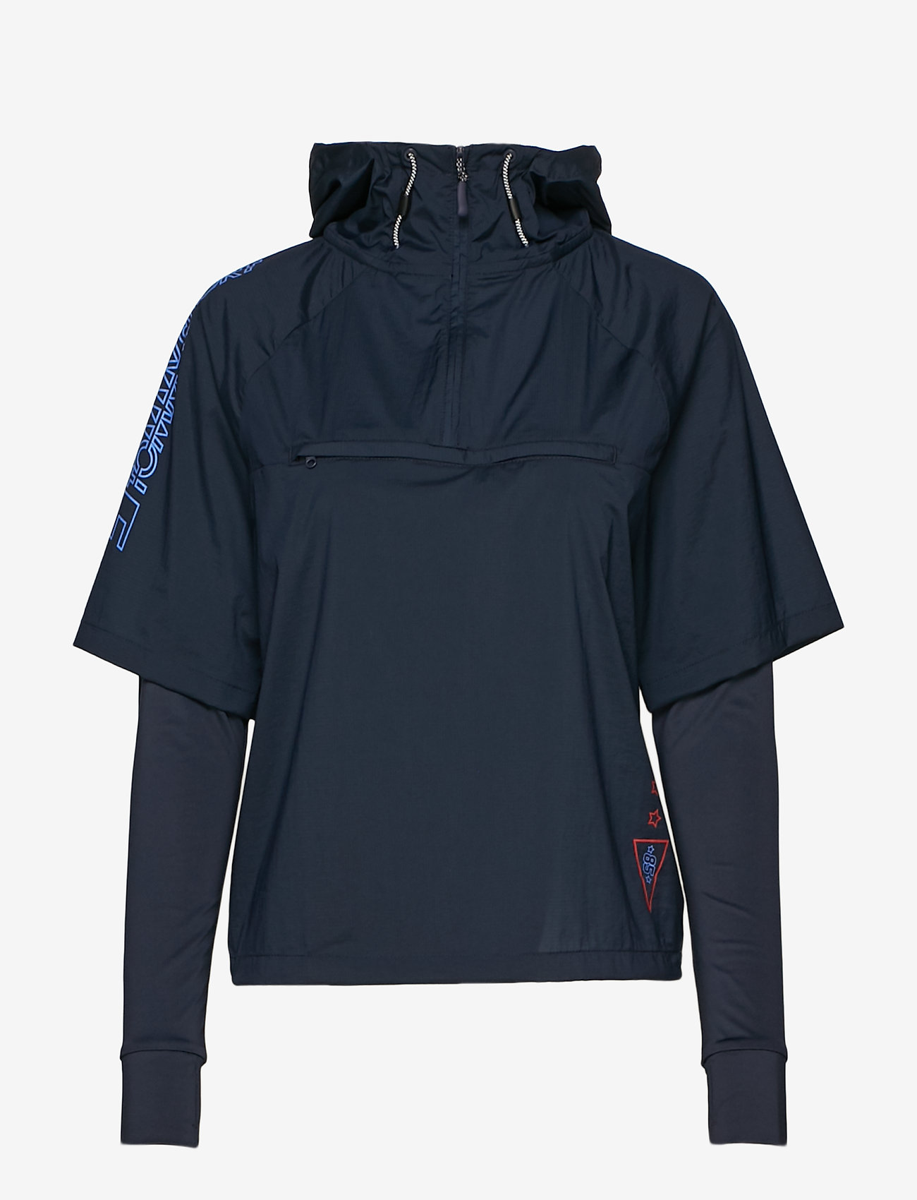 Tommy Sport - WOVEN 1/2 ZIP SHELL - sky captain - 0