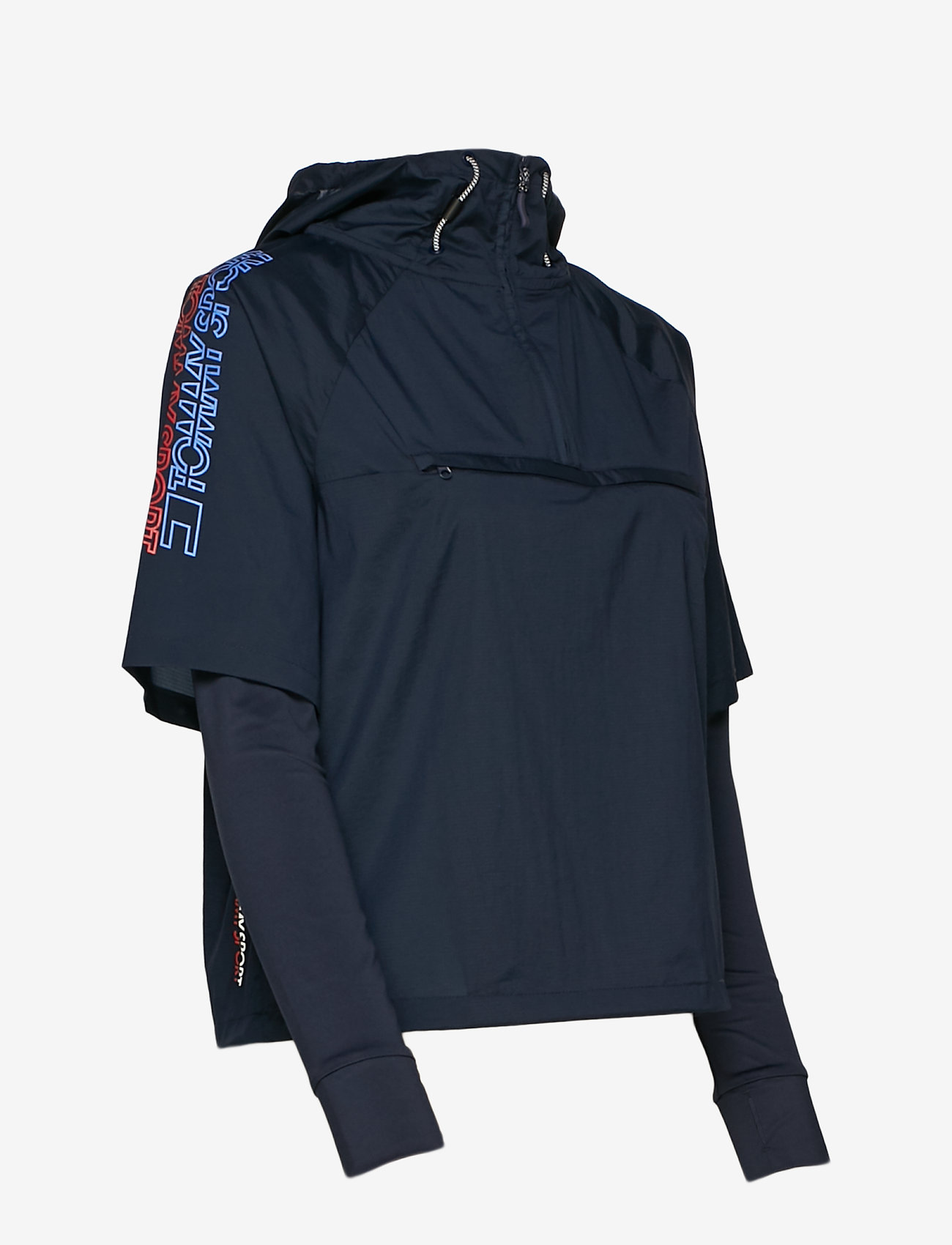 Tommy Sport - WOVEN 1/2 ZIP SHELL - sky captain - 2
