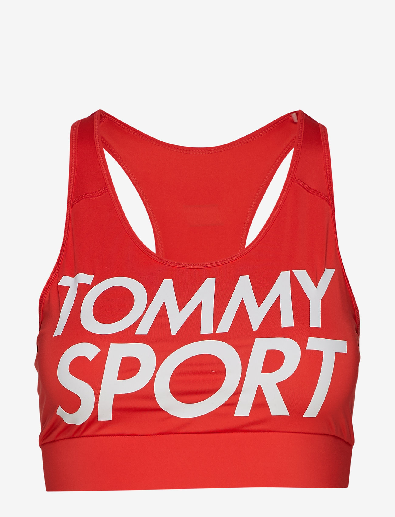 Tommy Sport - SPORTS BRA LOGO MID - hibiscus - 0