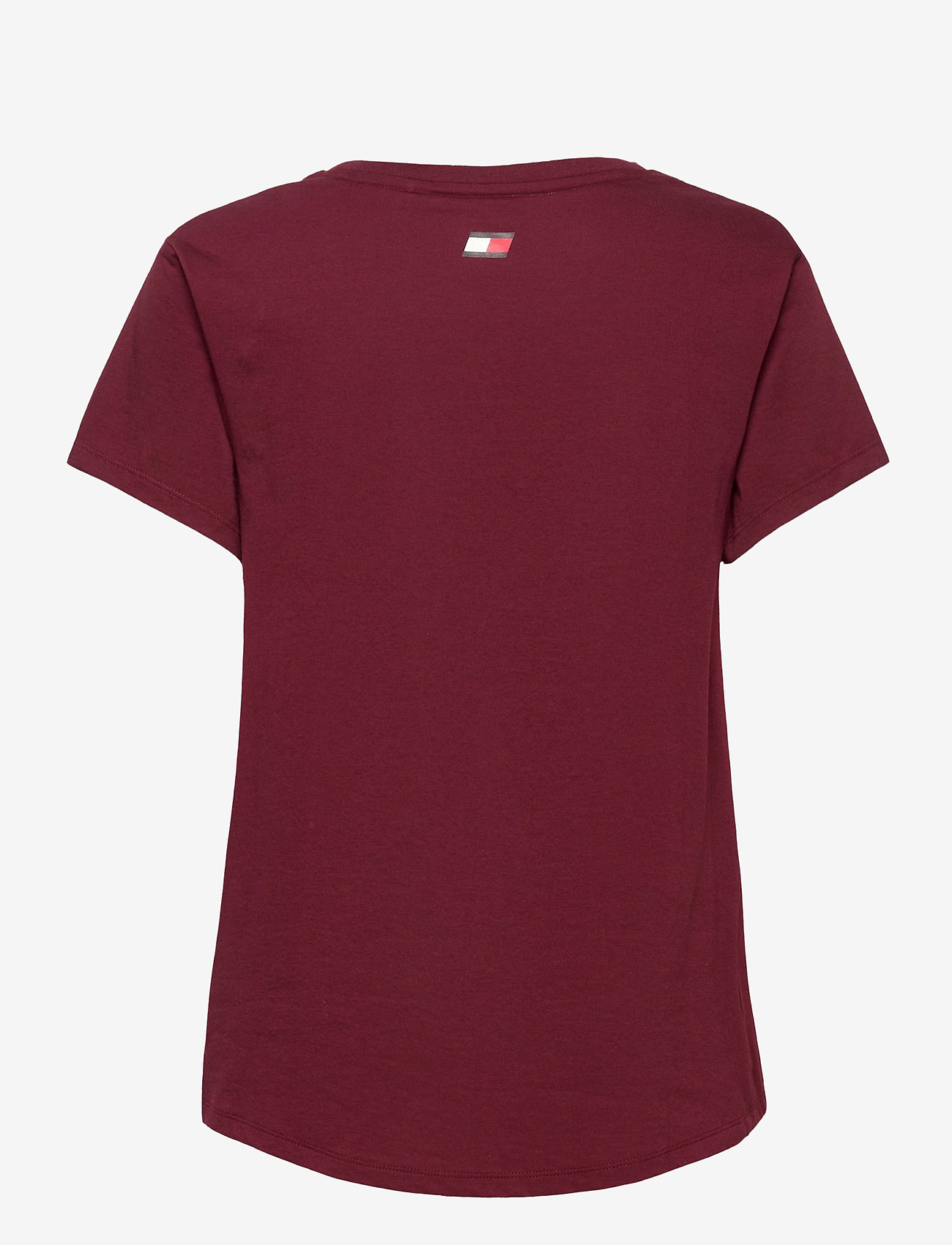 Tommy Sport - COTTON MIX CHEST LOGO TOP - deep rouge - 1