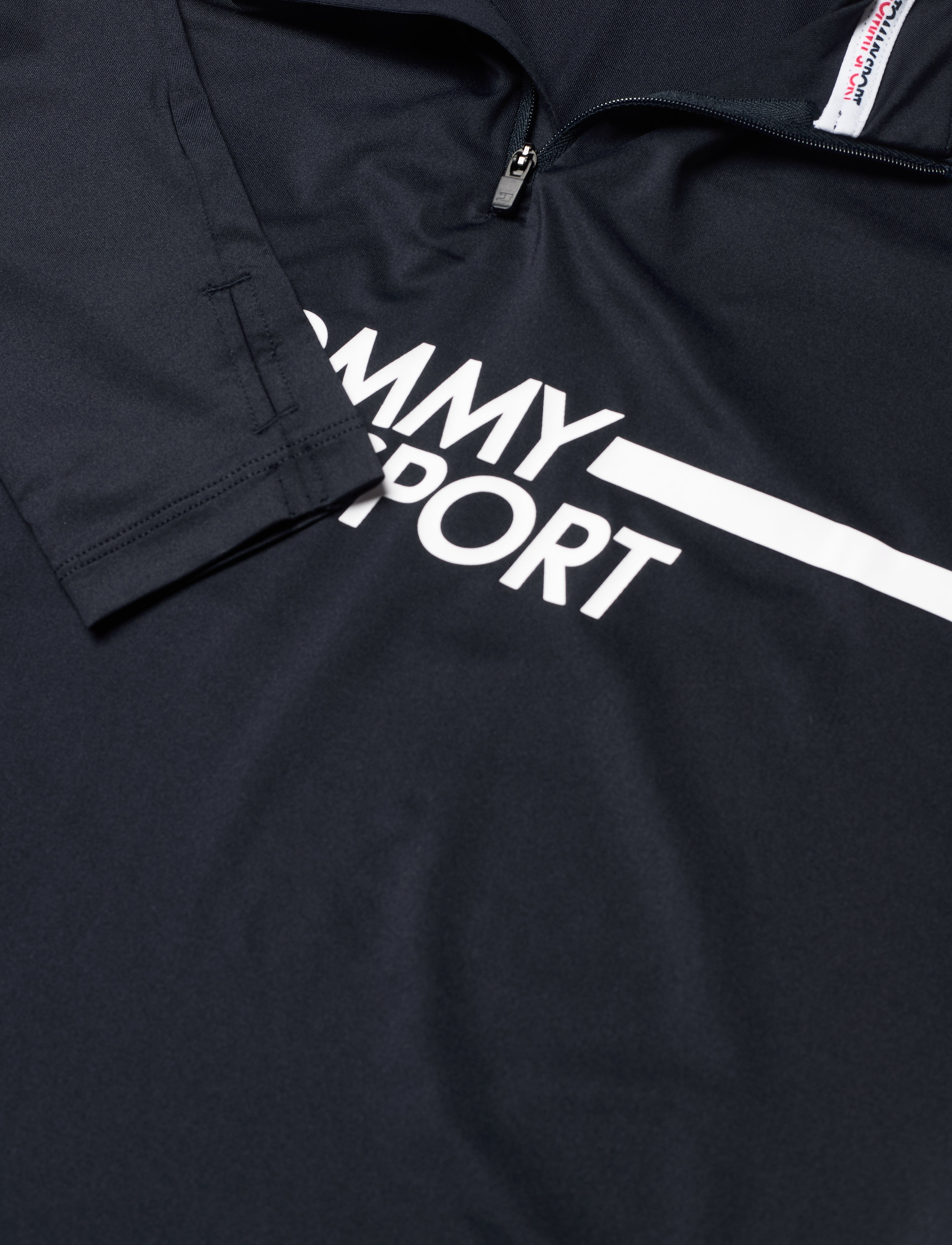 Tommy Sport - 1/4 ZIP LS PERFORMANCE TOP - desert sky - 2