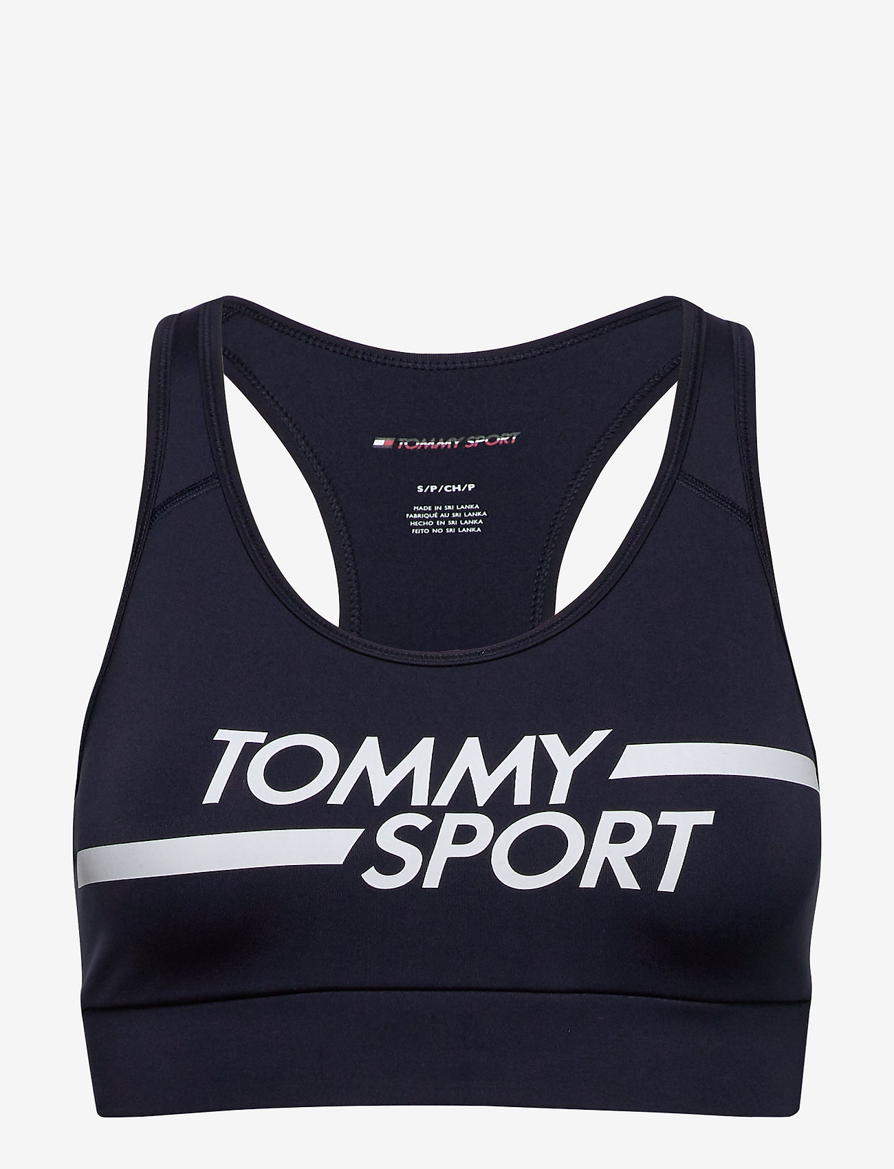 Tommy Sport - MID SUPPORT BRA LOGO - desert sky - 0