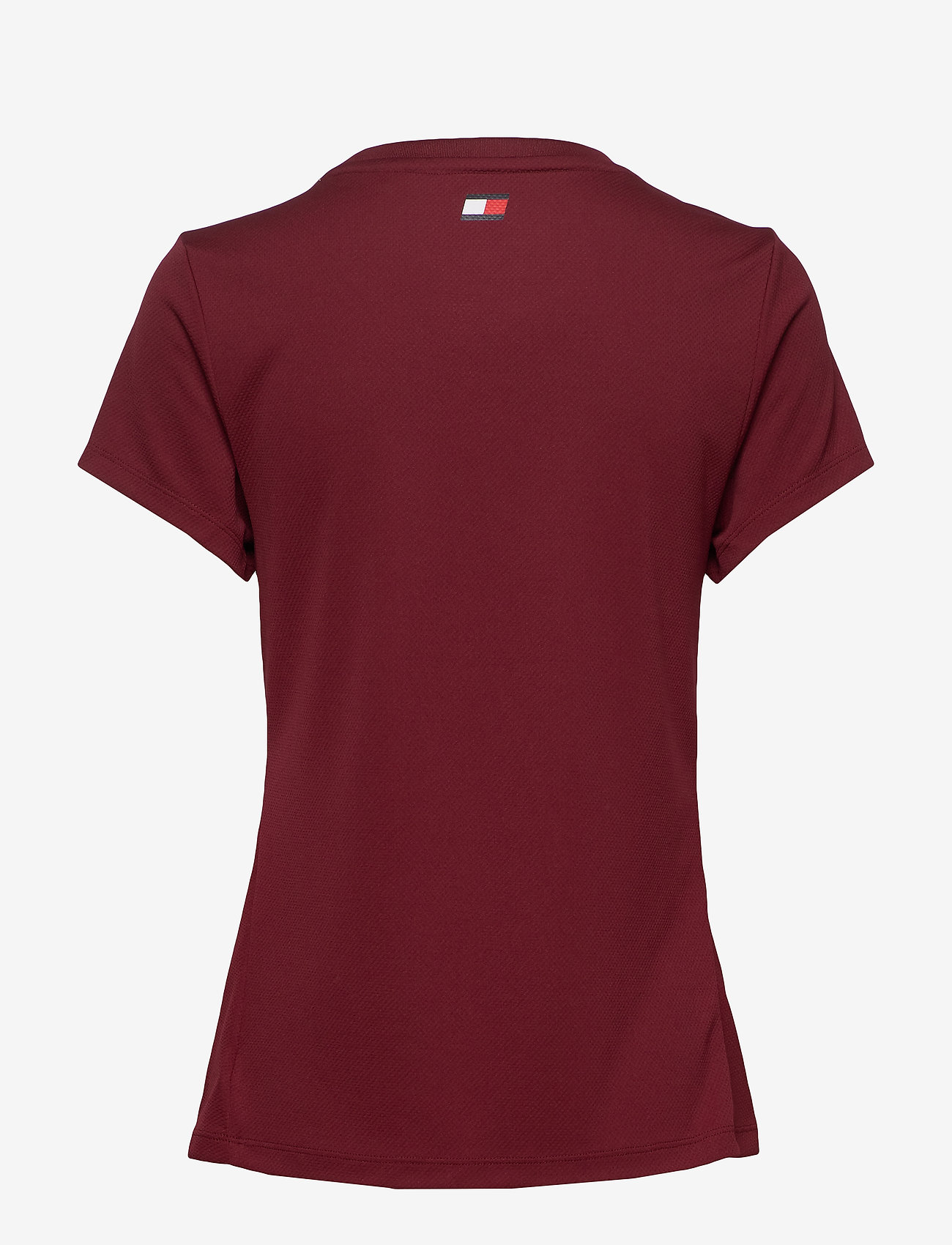 Tommy Sport - PERFORMANCE CHEST LOGO TOP - deep rouge - 1