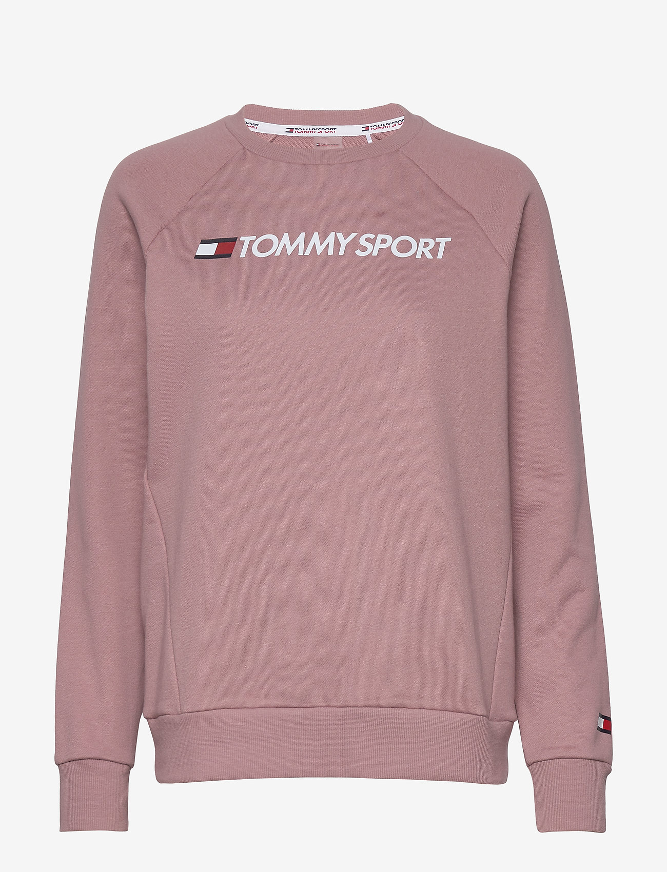 Tommy Sport - CREW SWEATER LOGO - red dust - 0