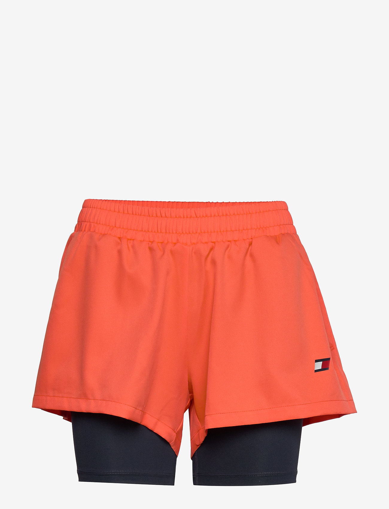 Tommy Sport - 3" 2-IN 1 WOVEN SHORT LBR - bright vermillion - 0