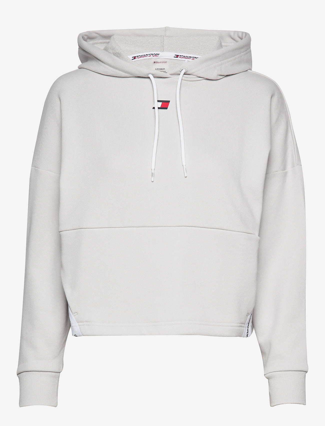 Tommy Sport - CROPPED TAPE FLEECE - light cast - 0