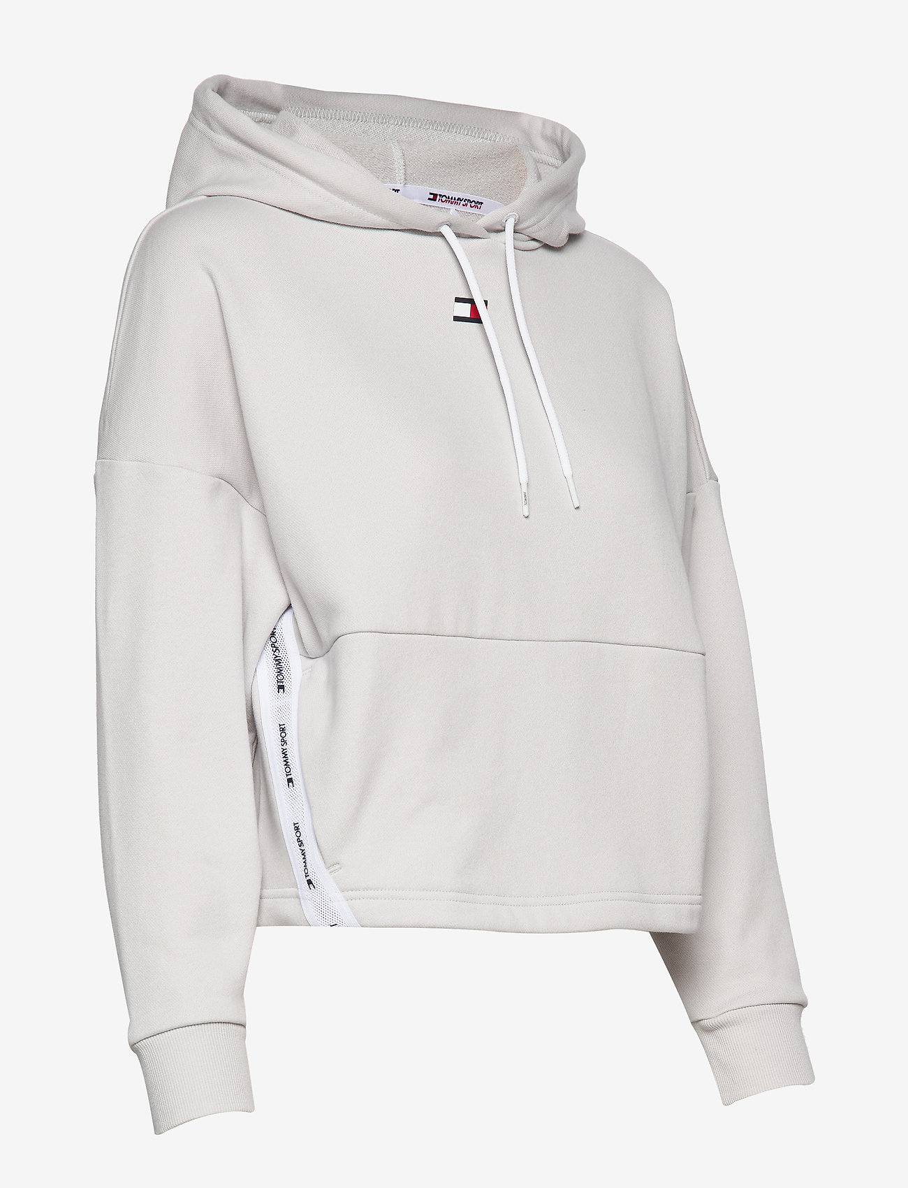 Tommy Sport - CROPPED TAPE FLEECE - light cast - 3