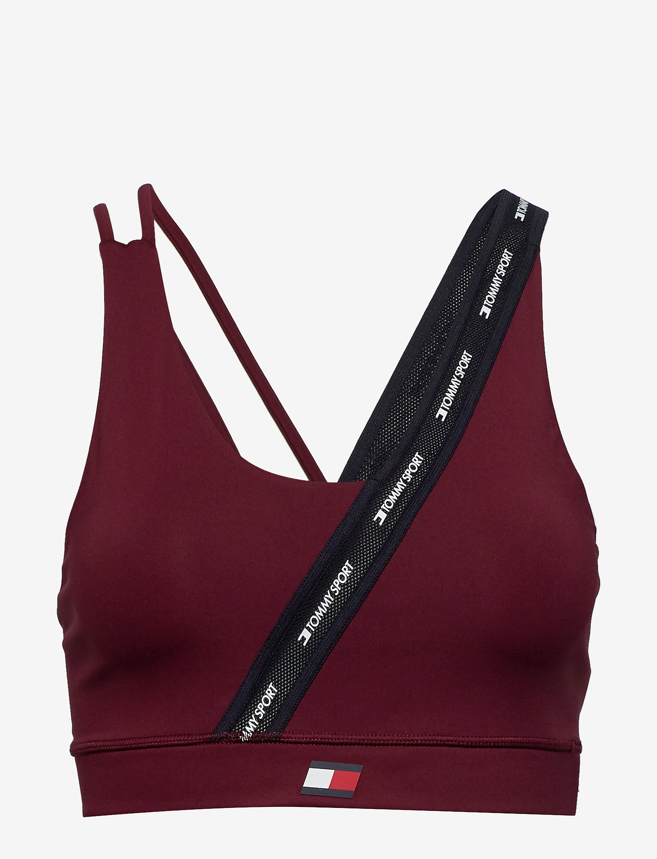Tommy Sport - LOW SUPPORT TAPE BRA - deep rouge - 0