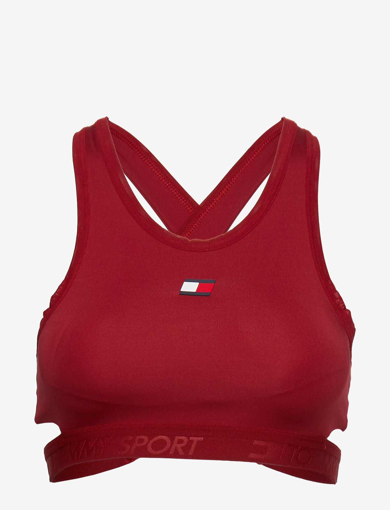 Tommy Sport - LOW SUPPORT REMOVABLE PADS BRA - regatta red - 0