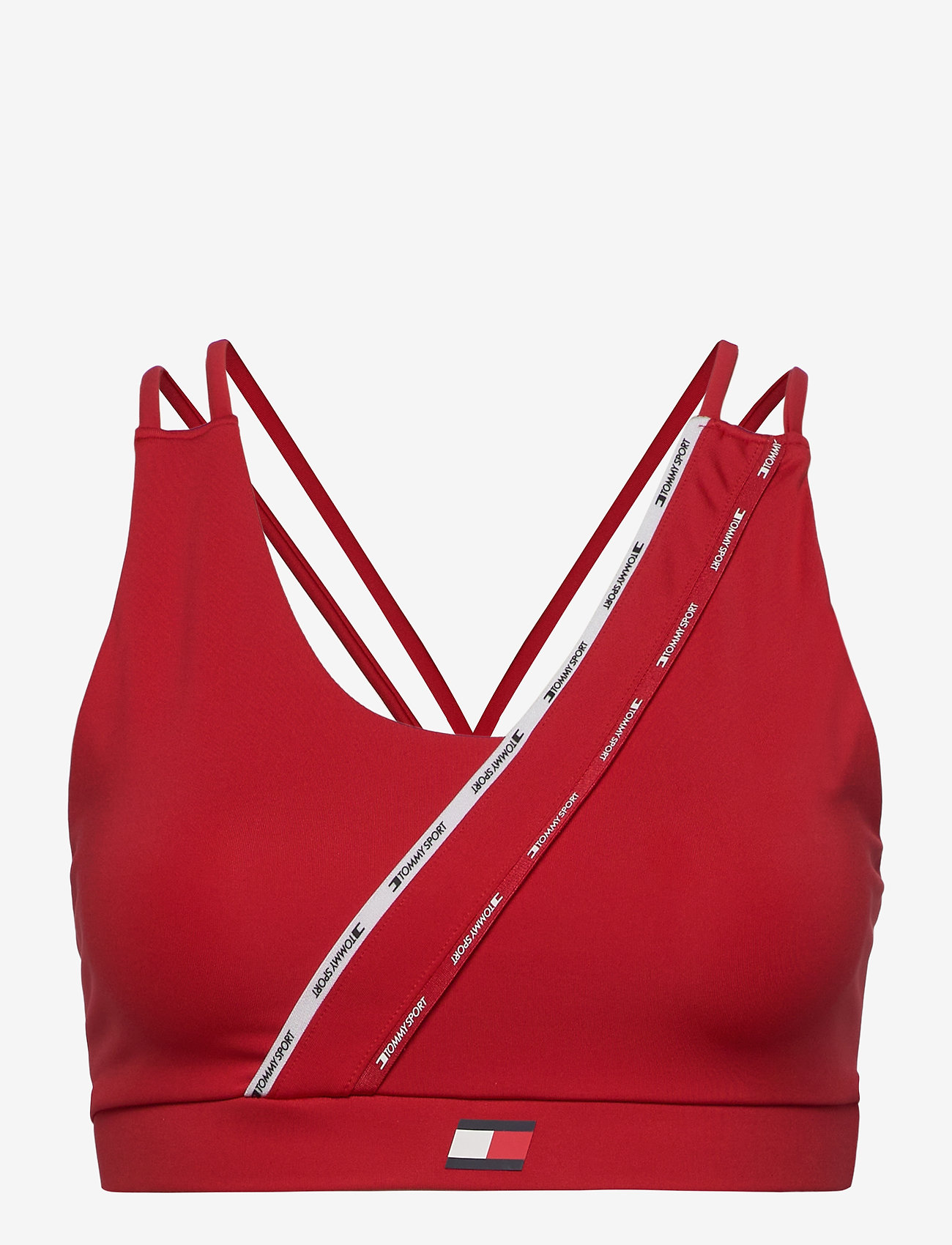 Tommy Sport - LOW SUPPORT BRA PIPING - primary red - 0