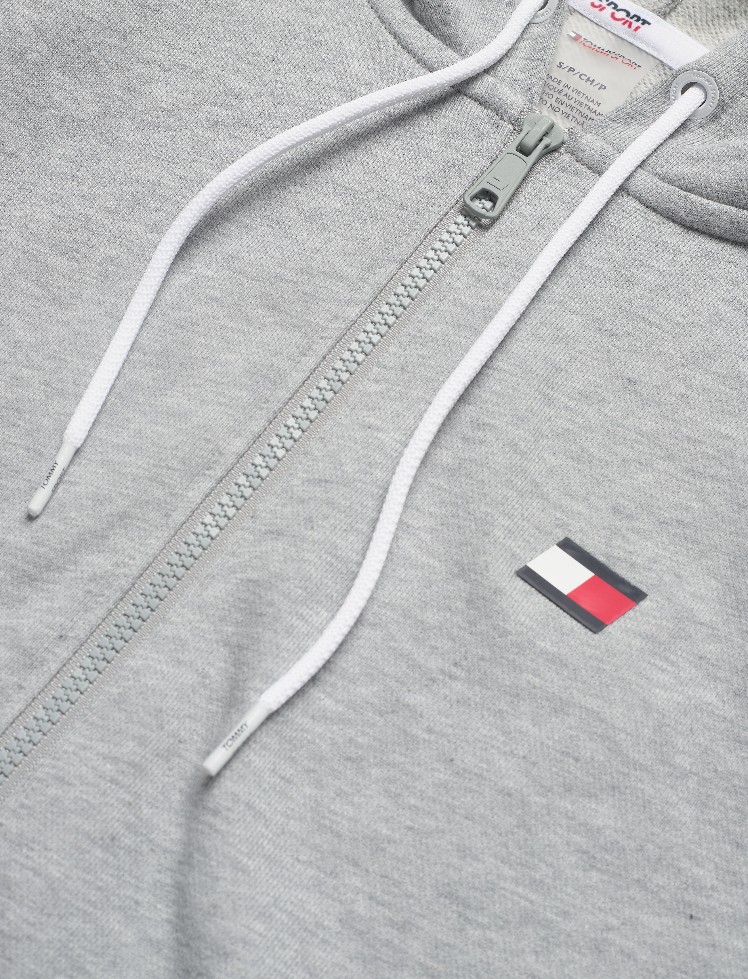 Tommy Sport - HOODY PIPING - grey heather - 2