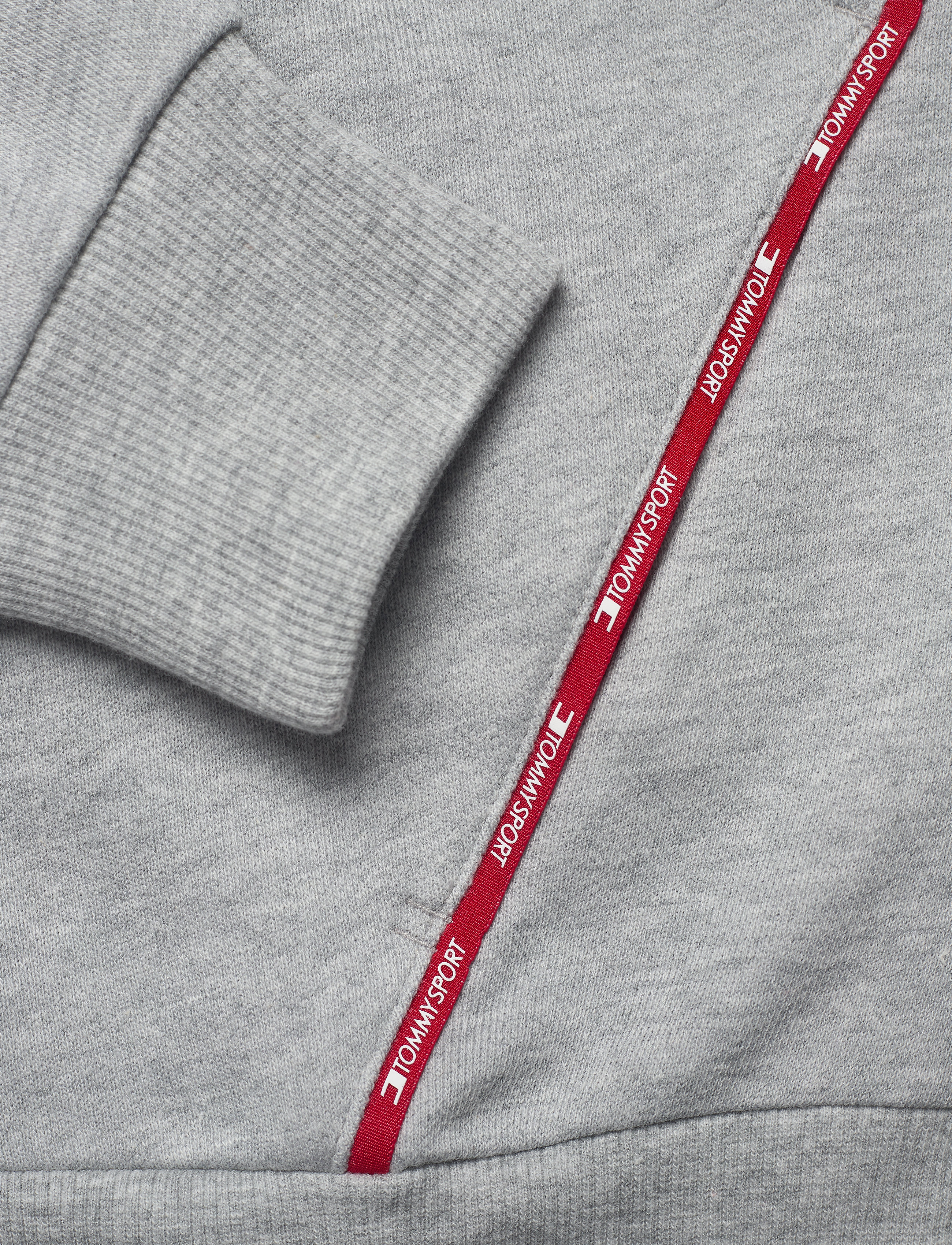 Tommy Sport - HOODY PIPING - grey heather - 3