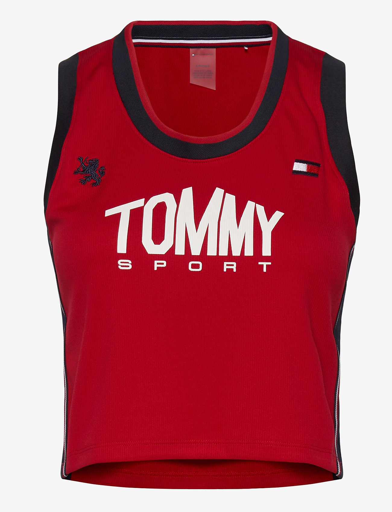 Tommy Sport - CROP TOMMY TANK TOP - primary red - 0