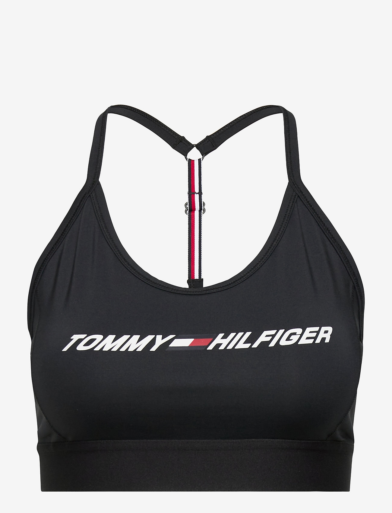 Tommy Sport - LIGHT INT GRAPHIC STRAP BRA - black - 0