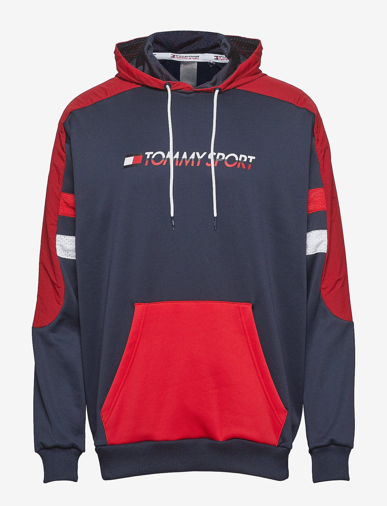 Tommy Sport - BLOCK HOODY LOGO - true red - 0