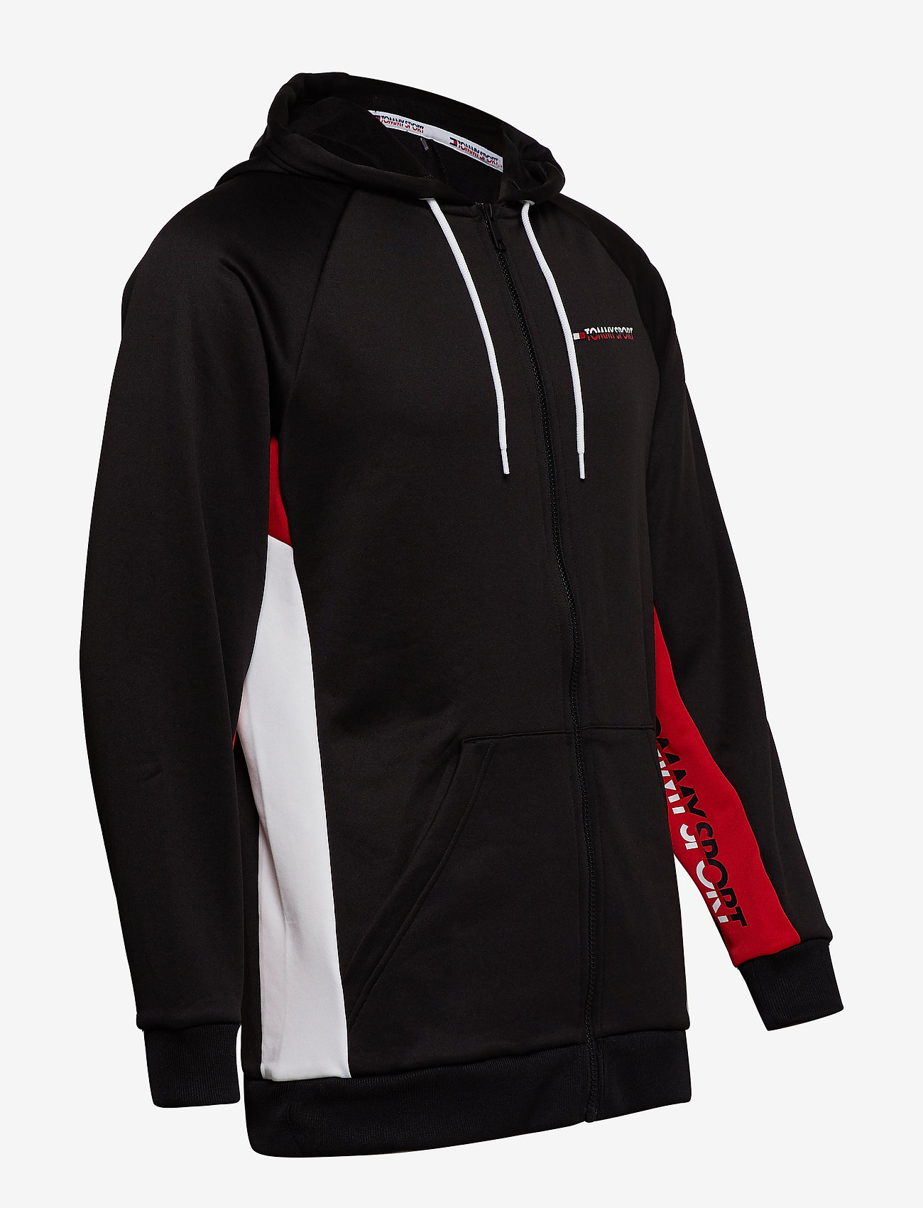 Tommy Sport - GRAPHIC KNIT FZ HOOD - pvh black - 3