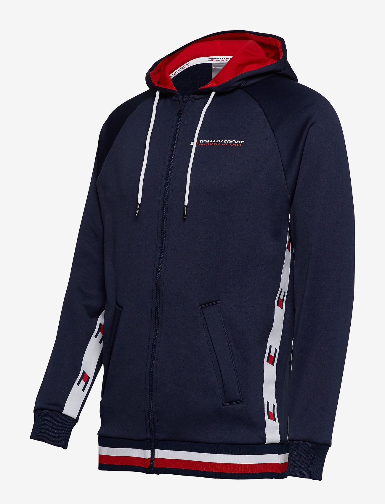 Tommy Sport - KNIT FZ HOODY TAPE, - sport navy - 2