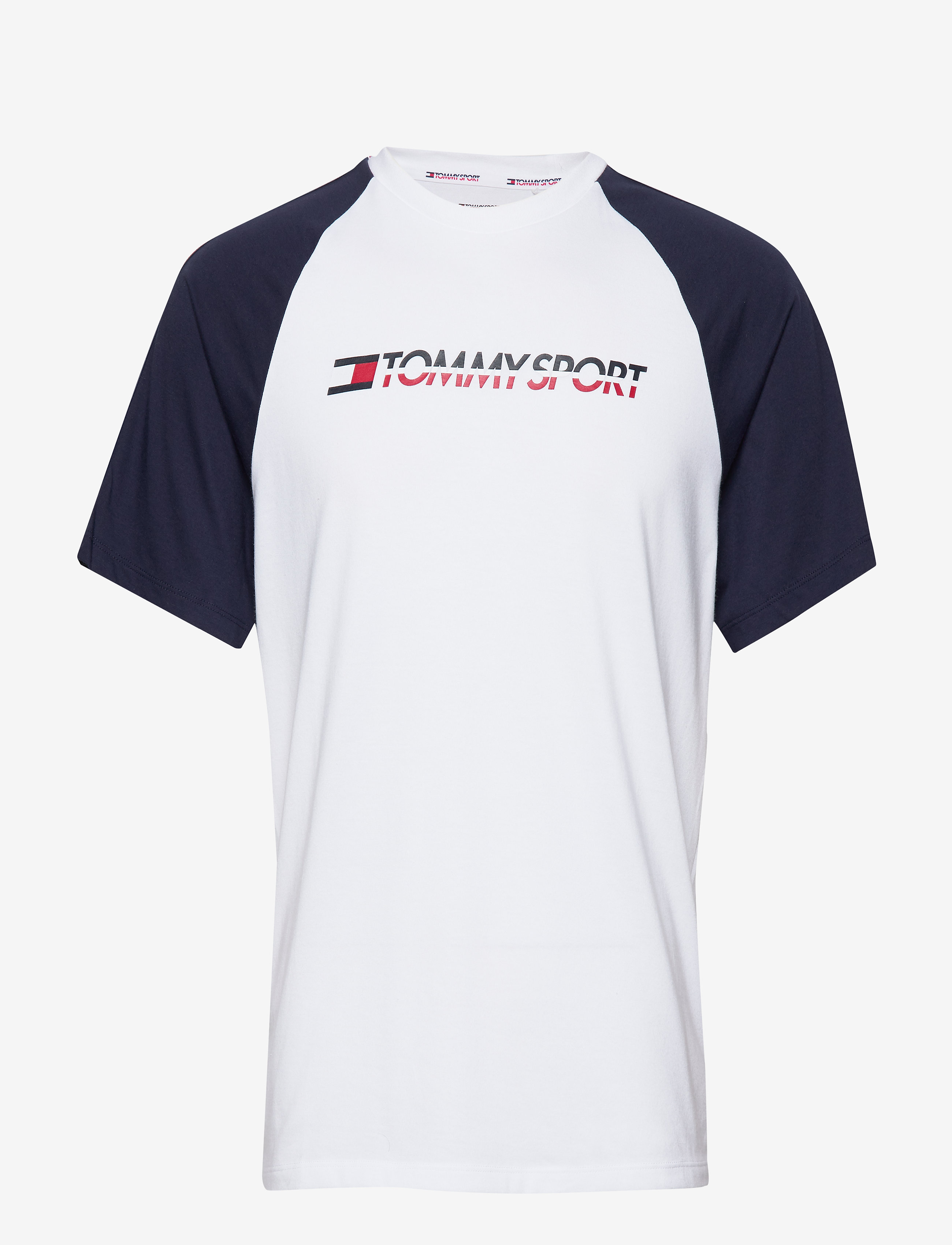 Tommy Sport - LOGO TEE WITH TAPE - pvh white - 0