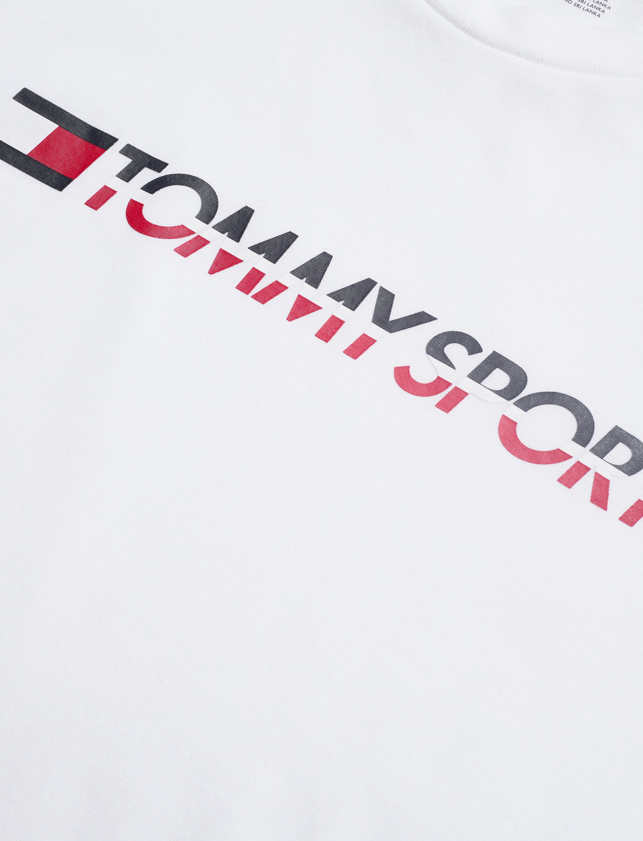 Tommy Sport - LOGO TEE WITH TAPE - pvh white - 4