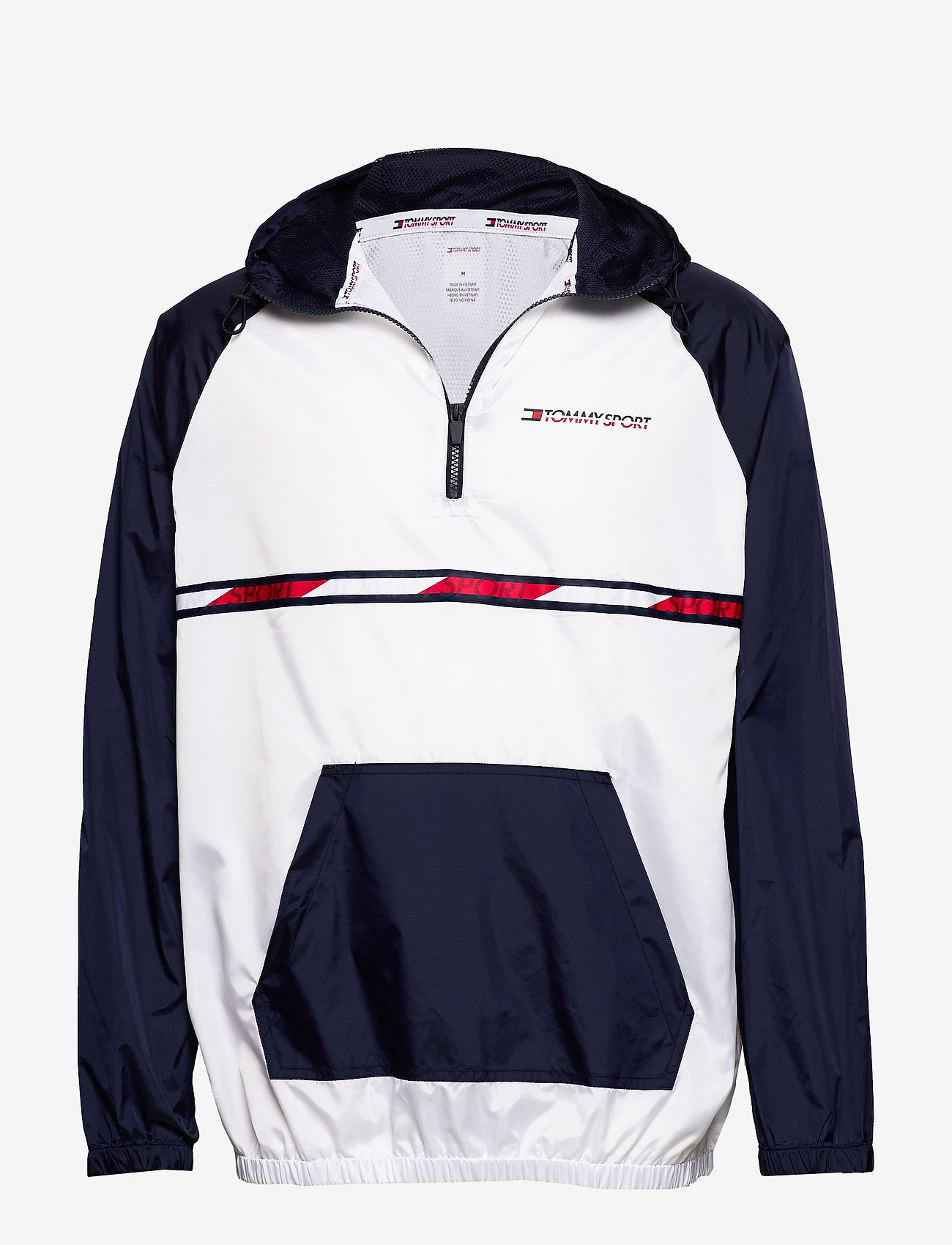 Tommy Sport - WOVEN JACKET WITH TAPE - pvh white - 0