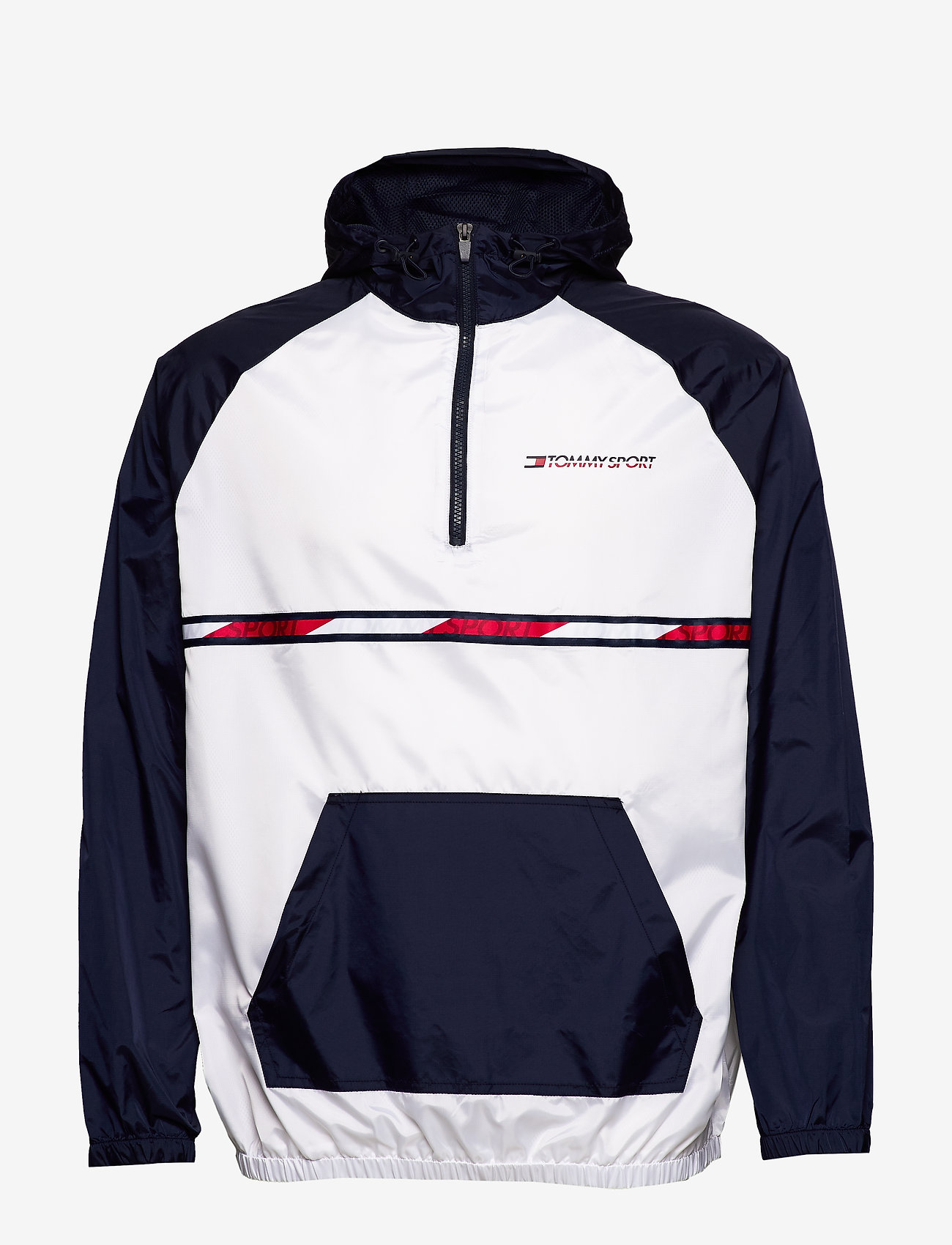 Tommy Sport - WOVEN JACKET WITH TAPE - pvh white - 1