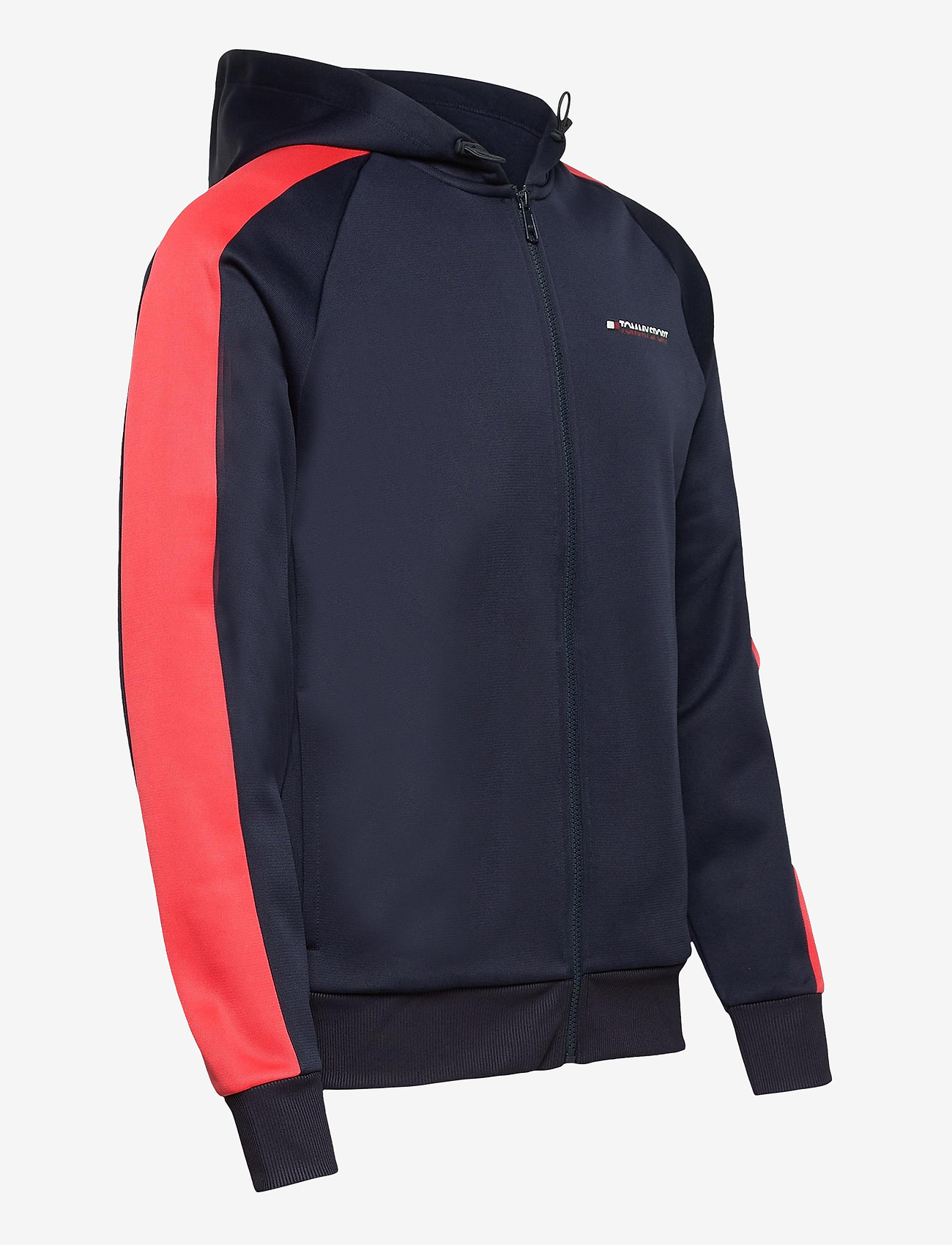 Tommy Sport - BLOCK FLEECE FULL ZIP HOOD - hibiscus - 3