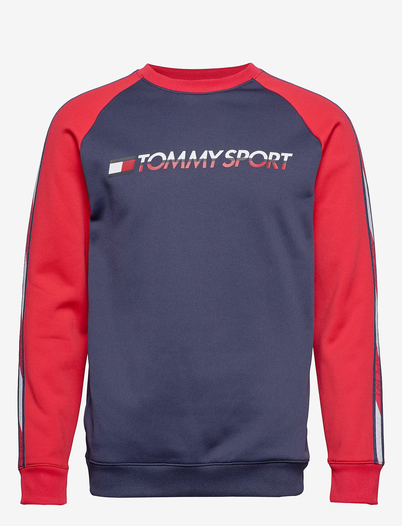 Tommy Sport - FLEECE TAPE CREW - sport navy - 0