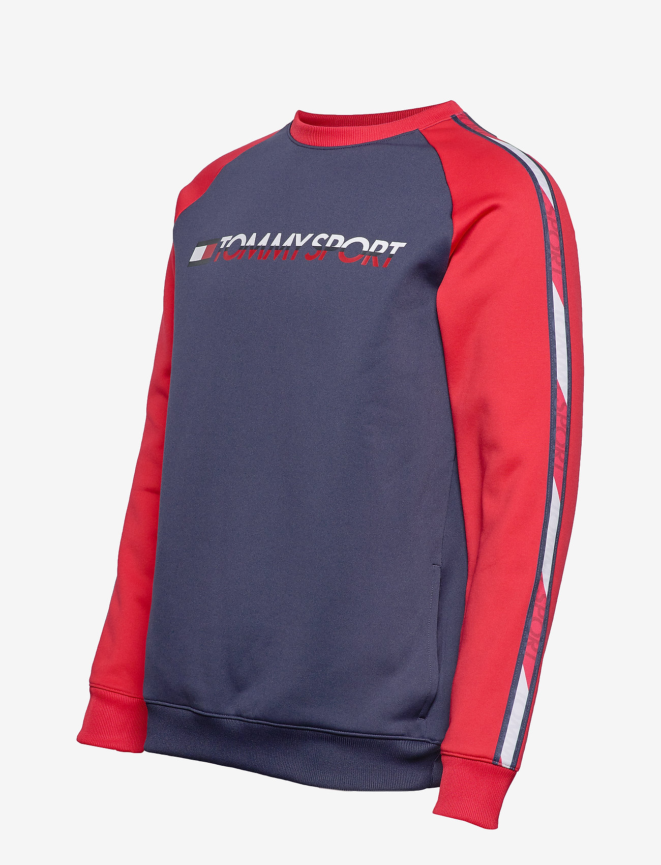 Tommy Sport - FLEECE TAPE CREW - sport navy - 2