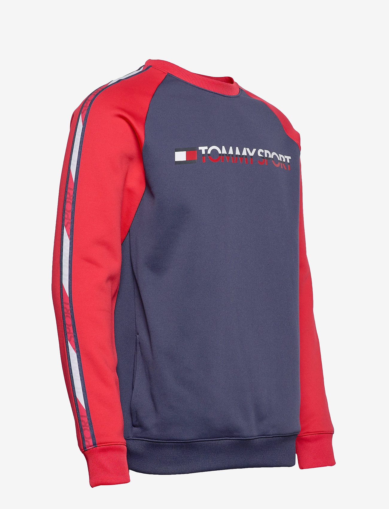 Tommy Sport - FLEECE TAPE CREW - sport navy - 3