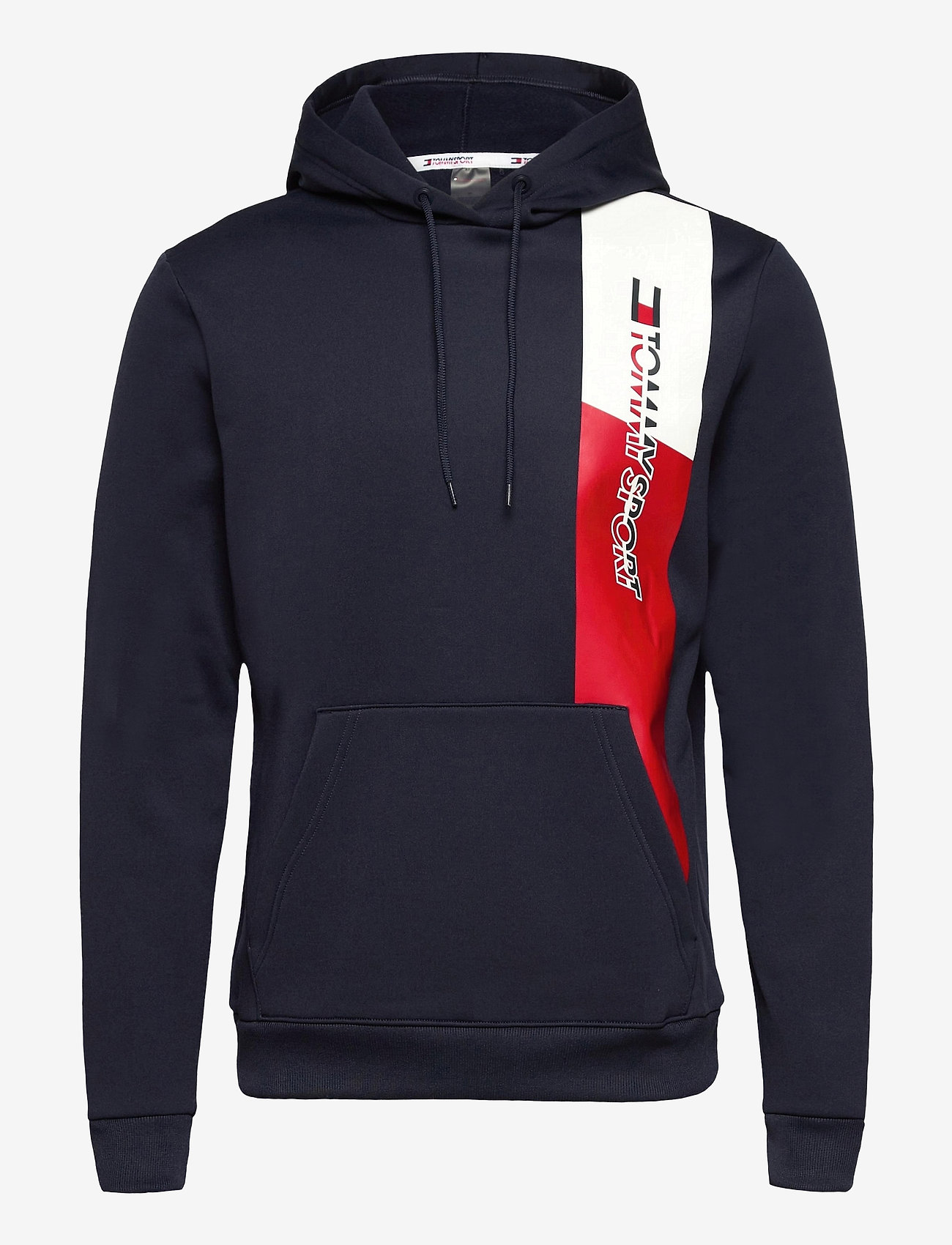 Tommy Sport - GRAPHIC FLAG FLEECE HOODY - sport navy - 0