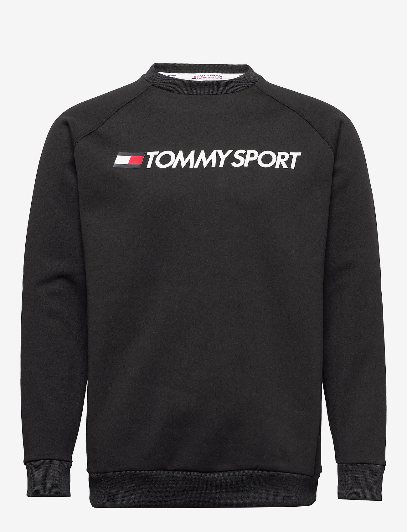 Tommy Sport - FLEECE LOGO CREW NEC - pvh black - 0