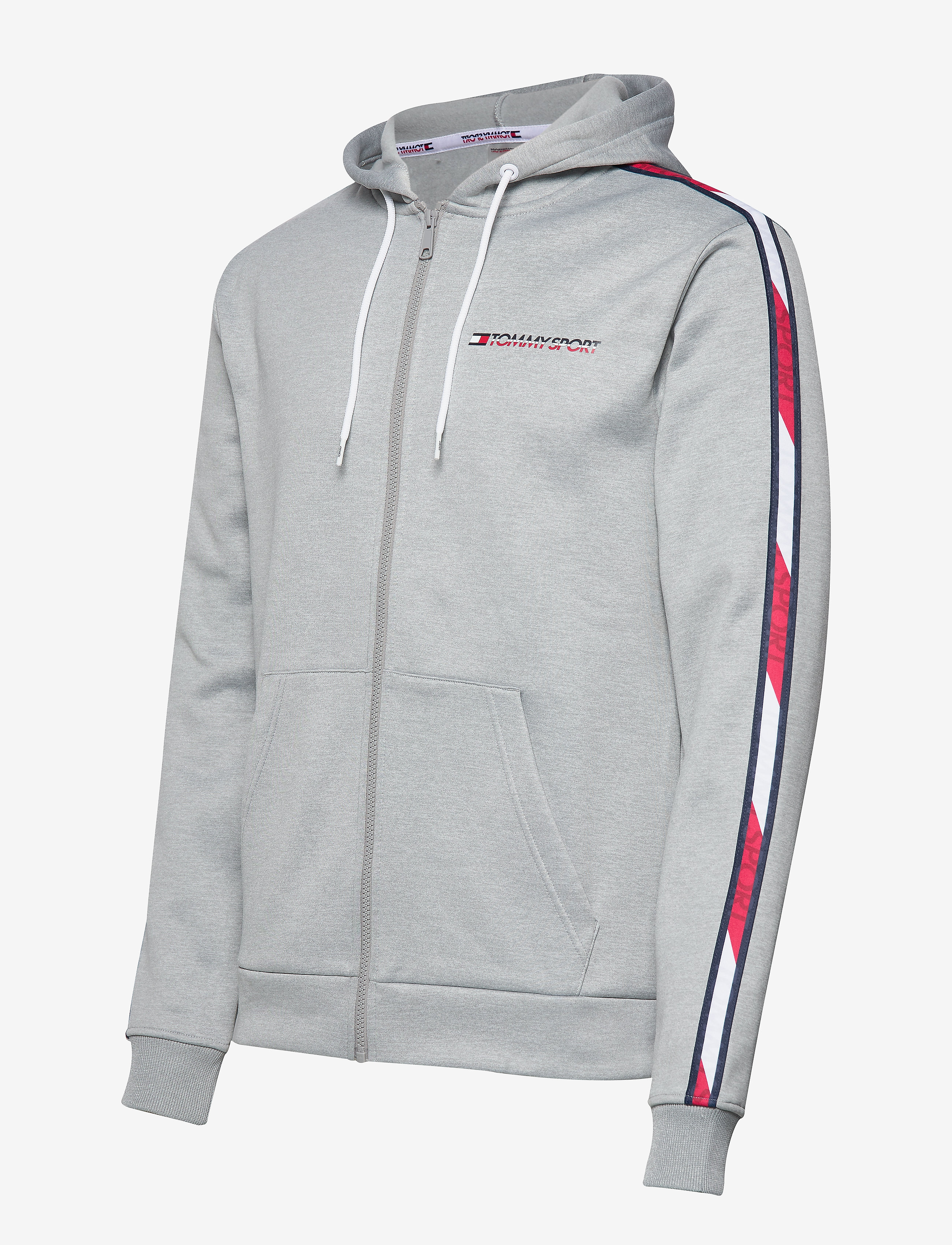 Tommy Sport - FLEECE FZ HOODY TAPE - grey heather - 2