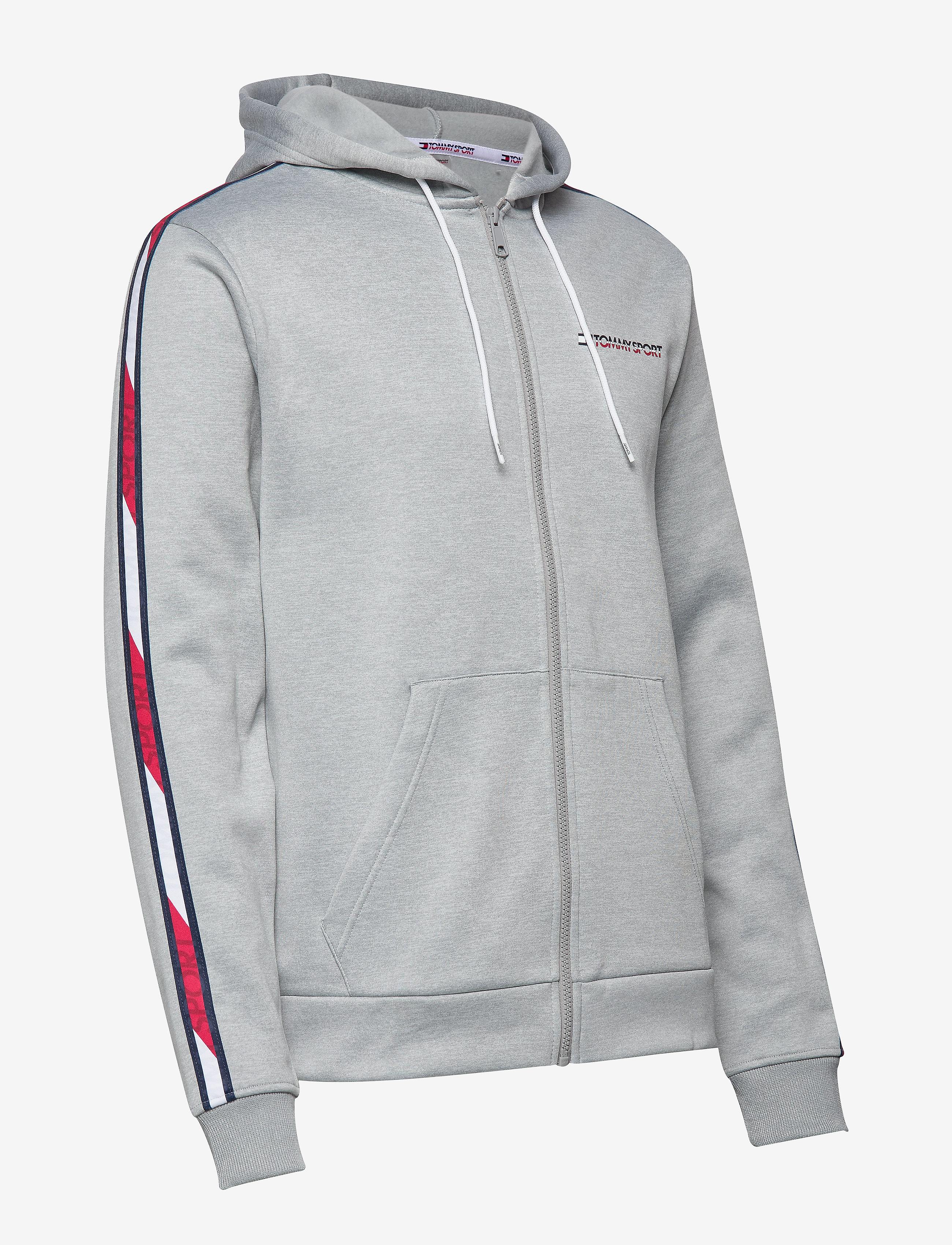 Tommy Sport - FLEECE FZ HOODY TAPE - grey heather - 3