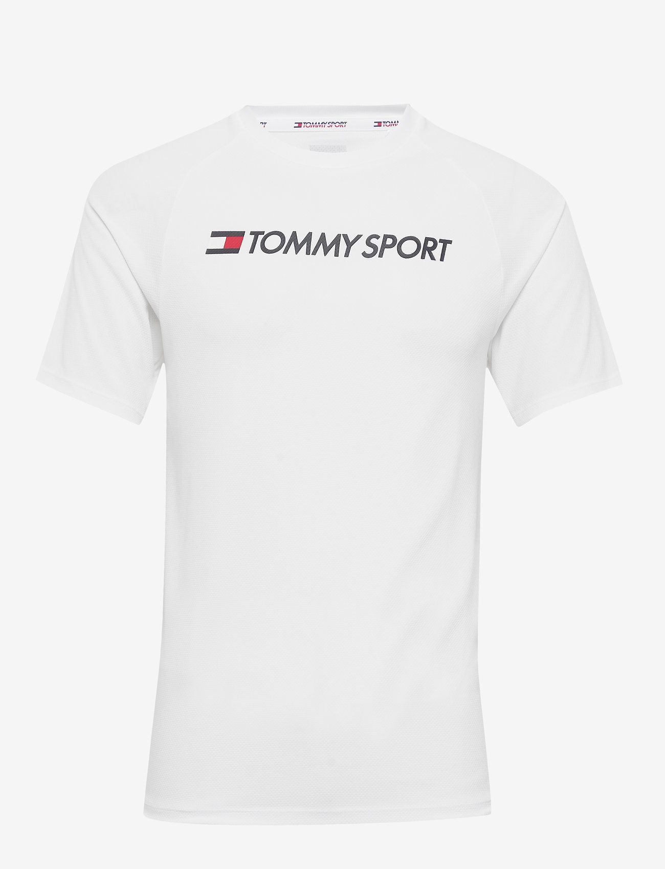 Tommy Sport - TRAINING TOP MESH LOGO - white - 0