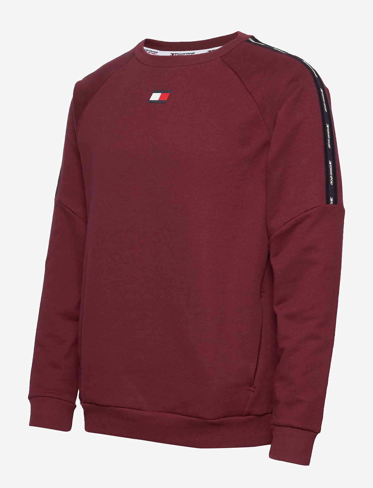 Tommy Sport - FLEECE TAPE CREW - deep rouge - 3