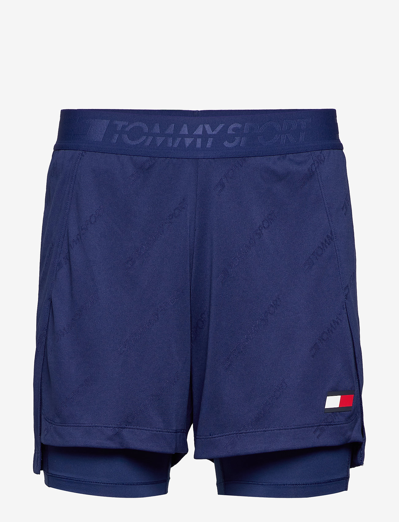 Tommy Sport - TRAINING 2-IN-1 SHOR - blue ink - 0