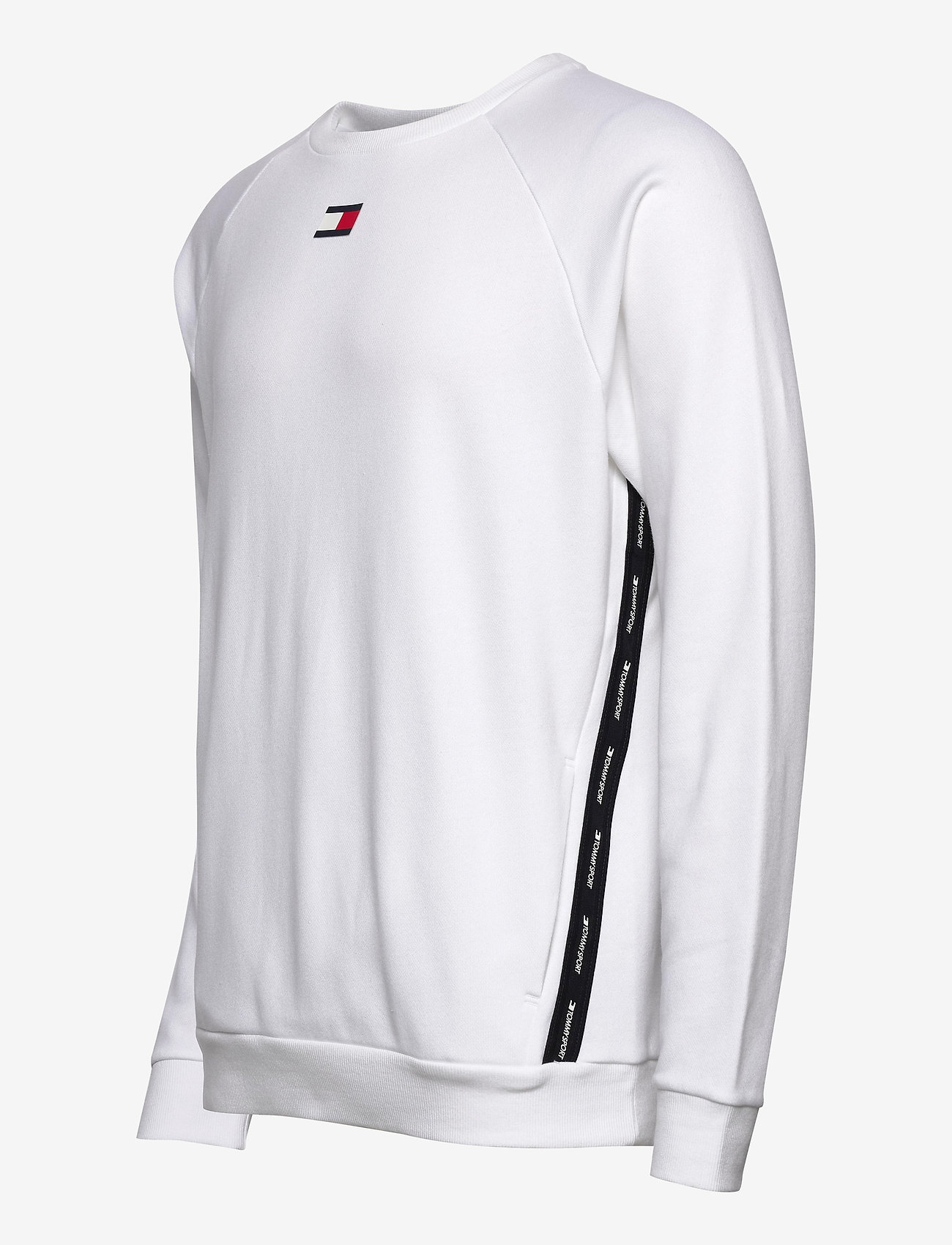 Tommy Sport - FLEECE TAPE CREW - white - 2