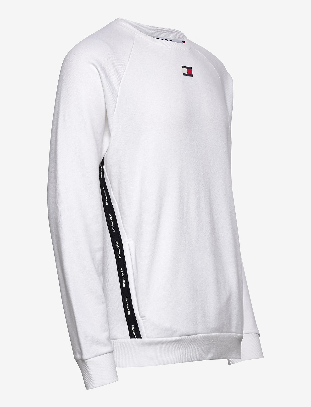 Tommy Sport - FLEECE TAPE CREW - white - 3