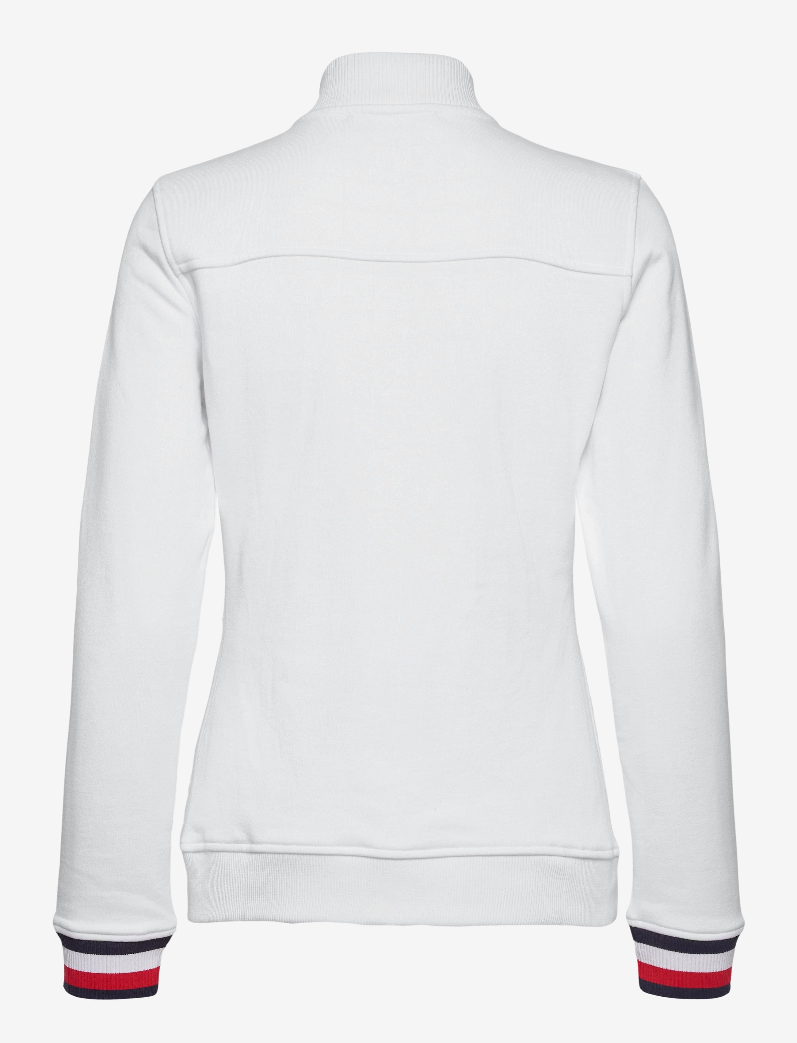 Tommy Sport - SLIM GLOBAL STP ZIP-UP LS - th optic white - 1